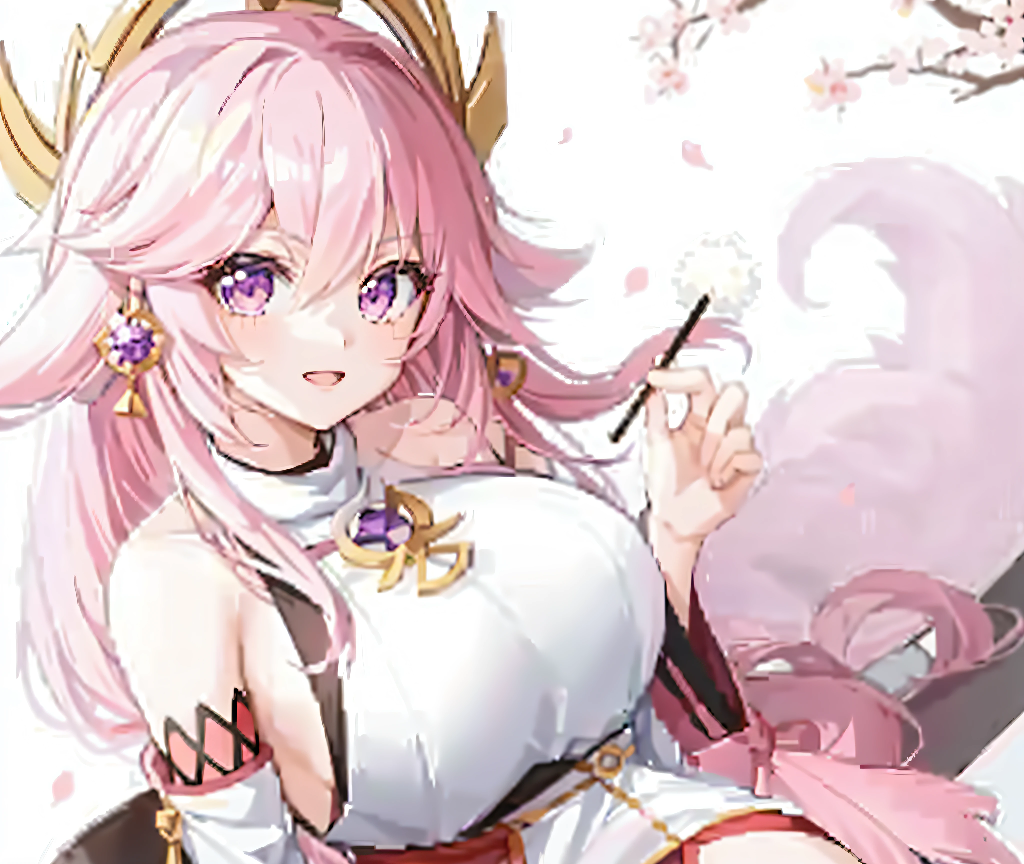 anime girl with pink hair and a sword in her hand, ayaka genshin impact, anime goddess, ayaka game genshin impact, anime cover, sakura kinomoto, keqing from genshin impact, waifu, onmyoji, genshin, pixiv, haruno sakura, onmyoji portrait, zhongli from genshin impact, seductive anime girl