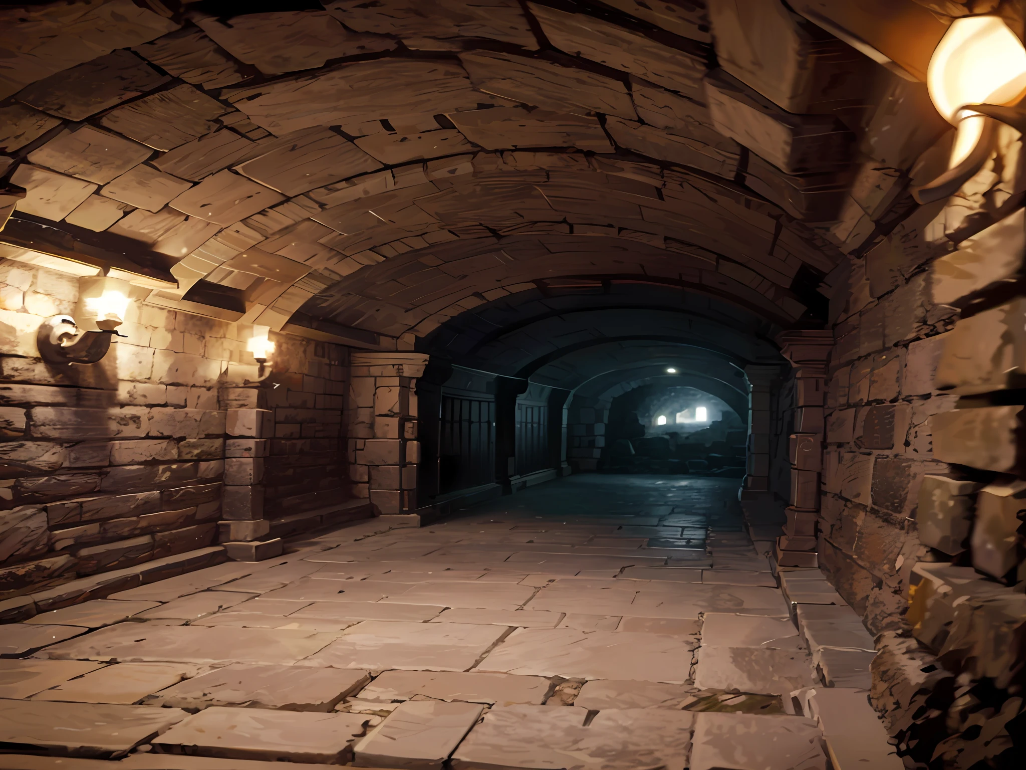 dungeon, stone floor, stone wall, darkness, cave,
Masterpiece, best quality, high level of detail