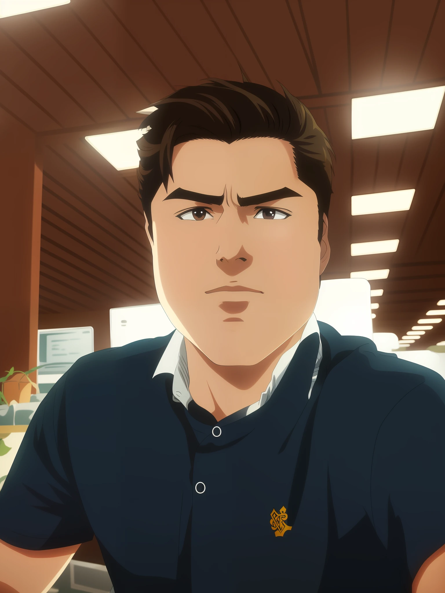 To turn into an anime image, it needs to be restored realistically and be more handsome