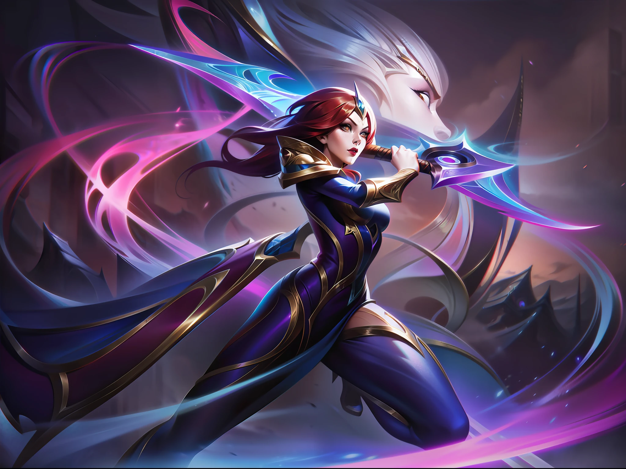 anime - style artwork of a woman with a sword and a dragon, league of legends splash art, anime epic artwork, league of legends concept art, riot games concept art, league of legends character art, league of legends art, extremely detailed artgerm, concept art | artgerm, league of legends splashart, 2. 5 d cgi anime fantasy artwork