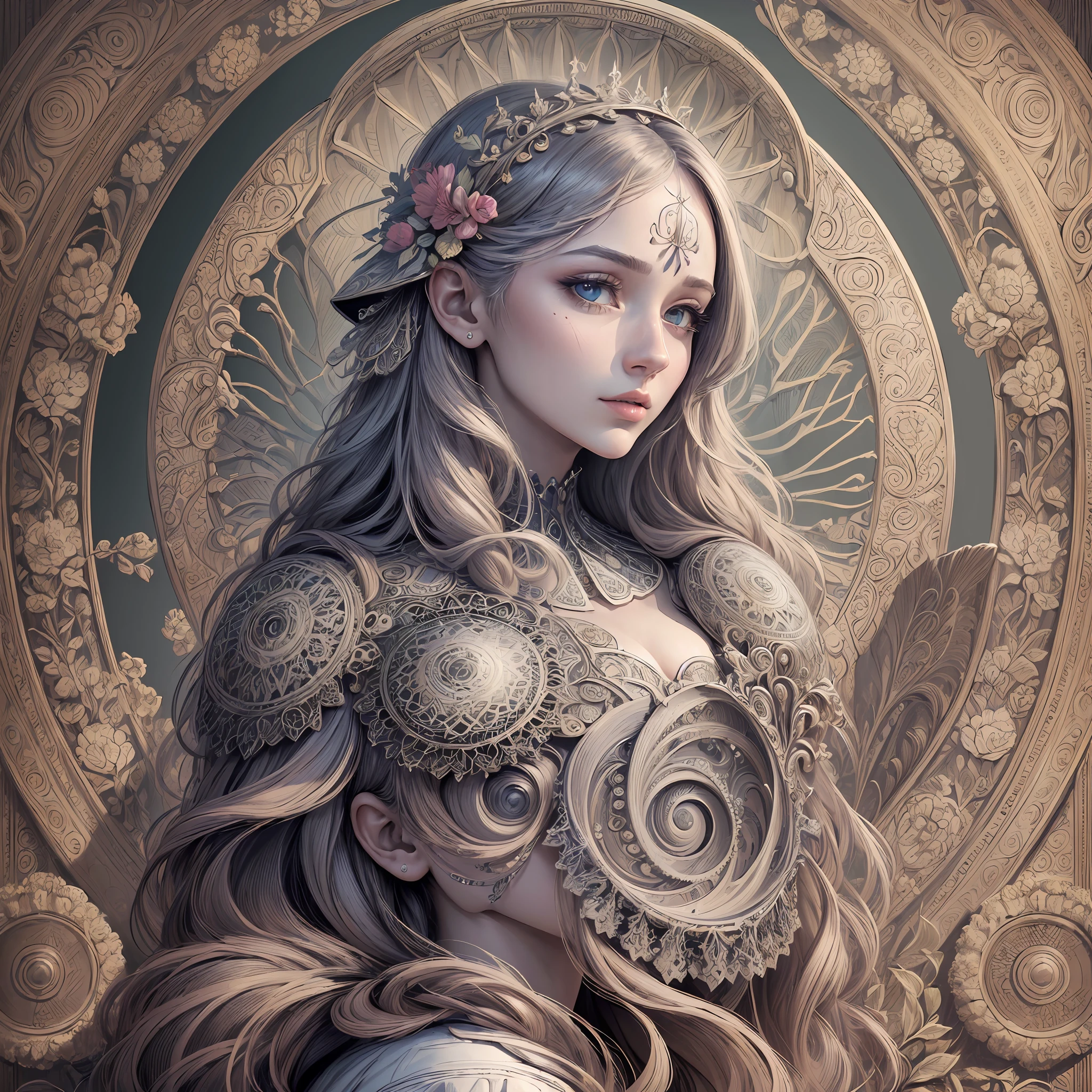 (Masterpiece, Best Quality, Highres:1.4), Detailed, Intricate Details, 4K,
color splashes, line art, art, fibonacci, --auto --s2