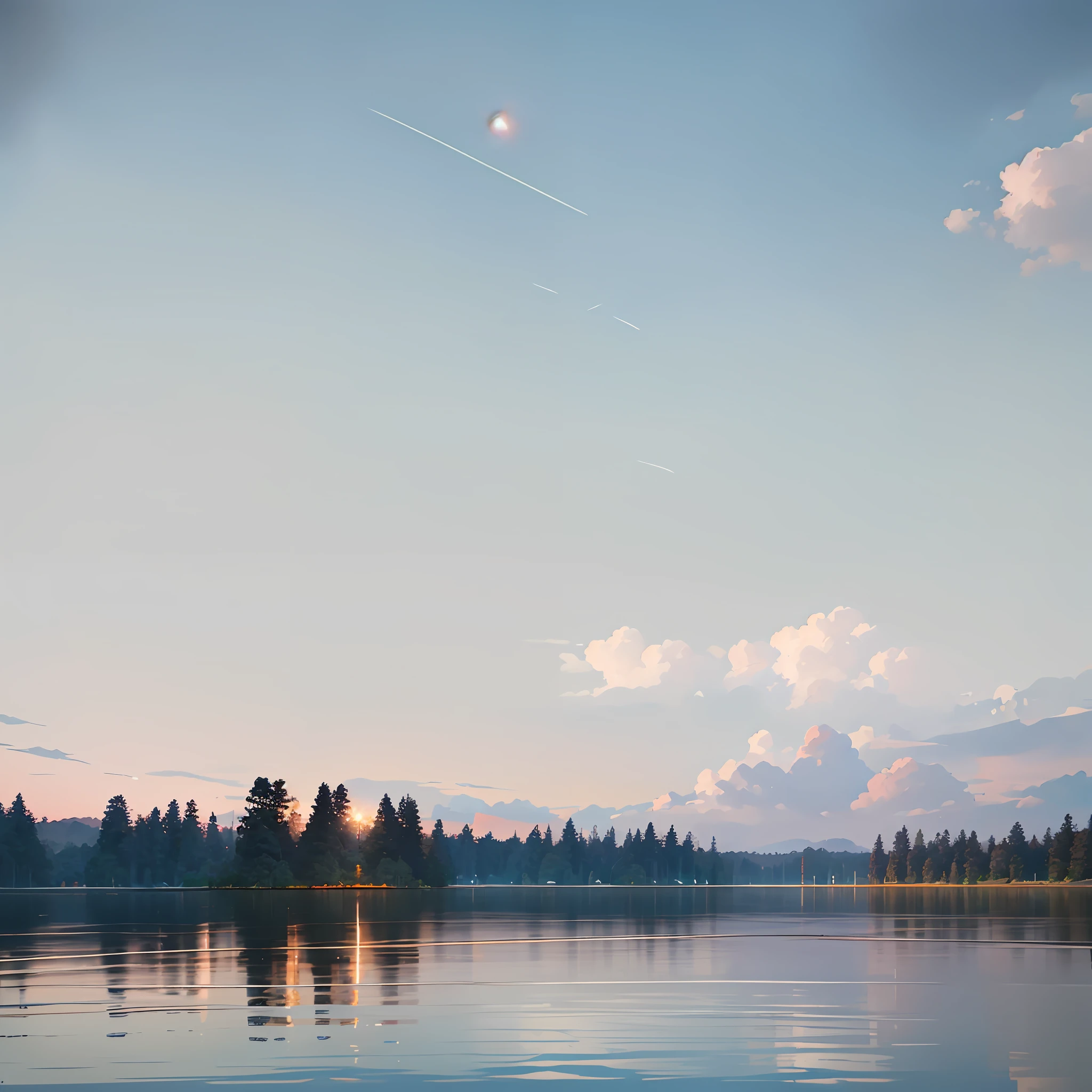 Wallpapers, Summer, Lake, Tree, Small Boat, Dawn, Forest, Clouds, Dawn Background, Depth of Field, HD Detail, Hyper Detail, Cinematic, Soft Light, Deep Field Focus Bokeh, Ray Tracing, Diffusion (ultra-fine glass reflection) and realism. Real photos, professional color correction, 8K, F2.4 aperture, 35mm lens, --auto --v6 --s2