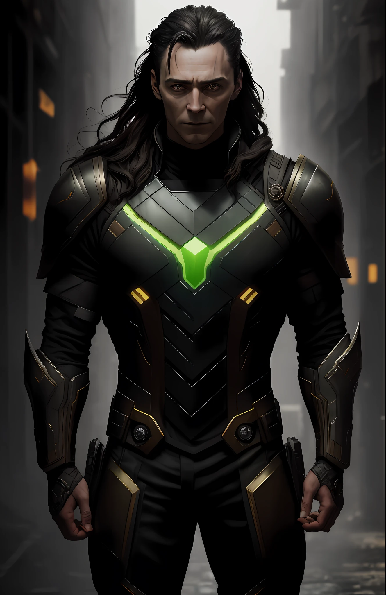 (Dark Shot: 1.1), Epic Realistic, Loki from Marvel, Gradient Yellow, Black, Brown & Magenta, Grunge Aesthetic!!! graffiti tag wall background, art by Greg Rutkowski and artgerm, soft cinematic light, Adobe Lightroom, darkroom, HDR, intricate, highly detailed, (depth of field: 1.4), faded, (neutral colors: 1.2), (hdr: 1.4), (muted colors: 1.2), hyper-detail (artstation: 1.4), cinematic, warm light, dramatic light (complex details: 1.1)