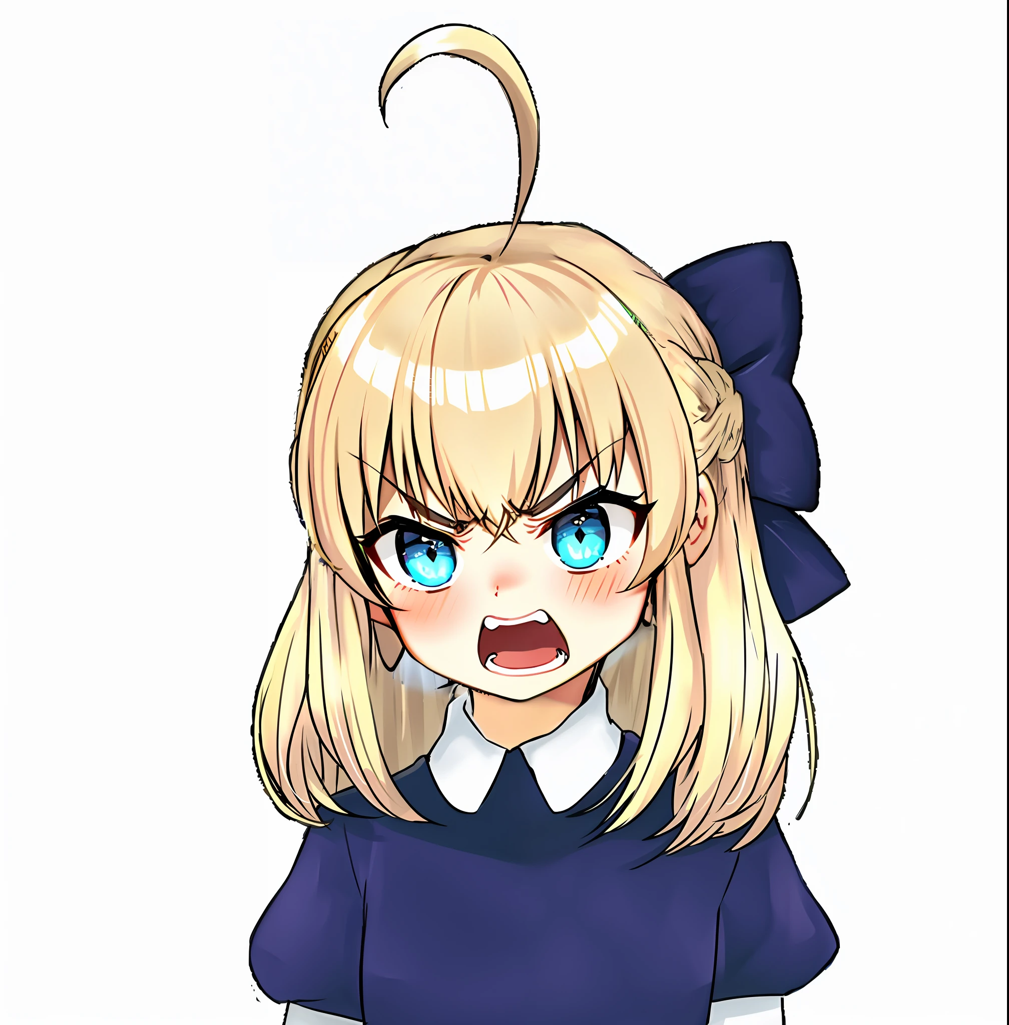 Furious shout