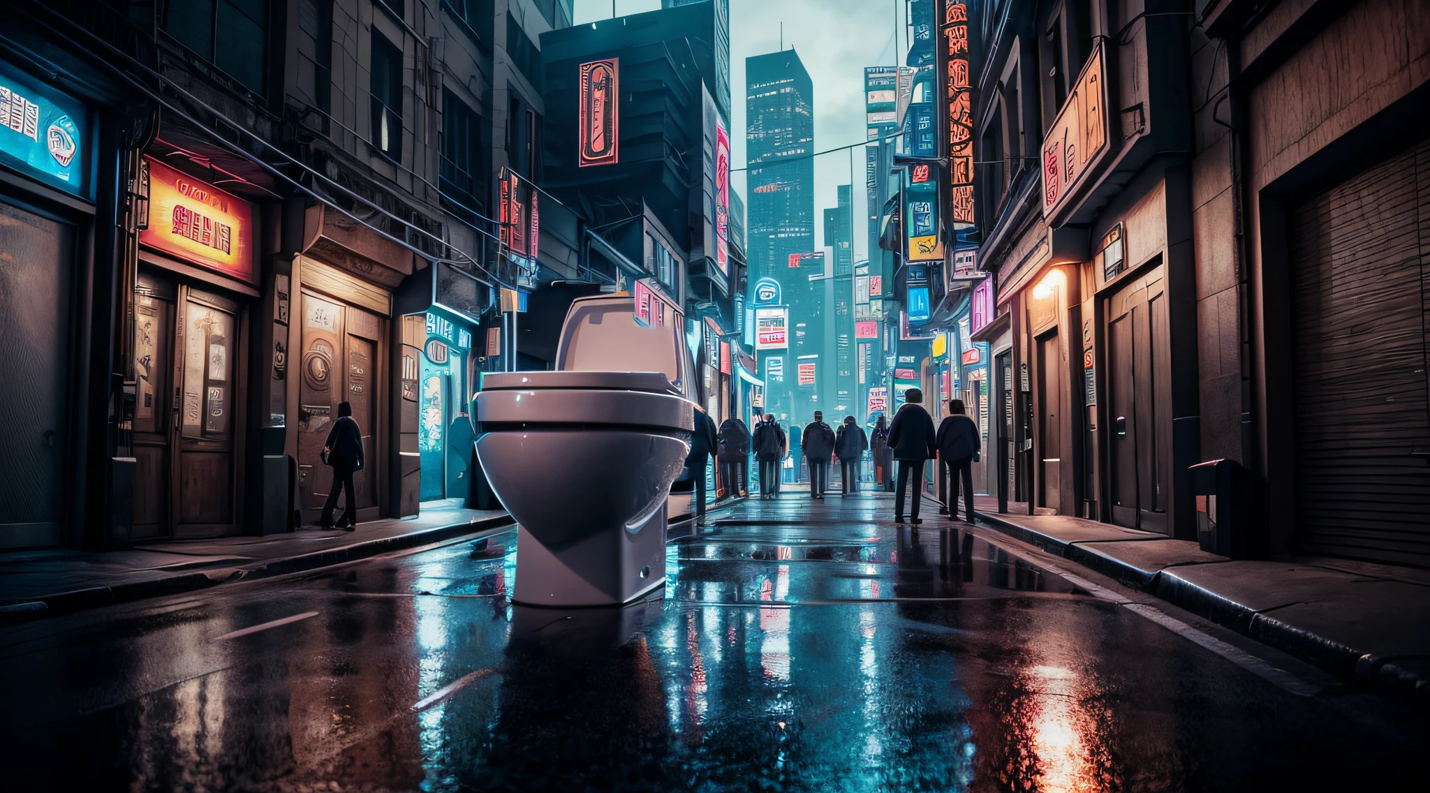 Huge toilet