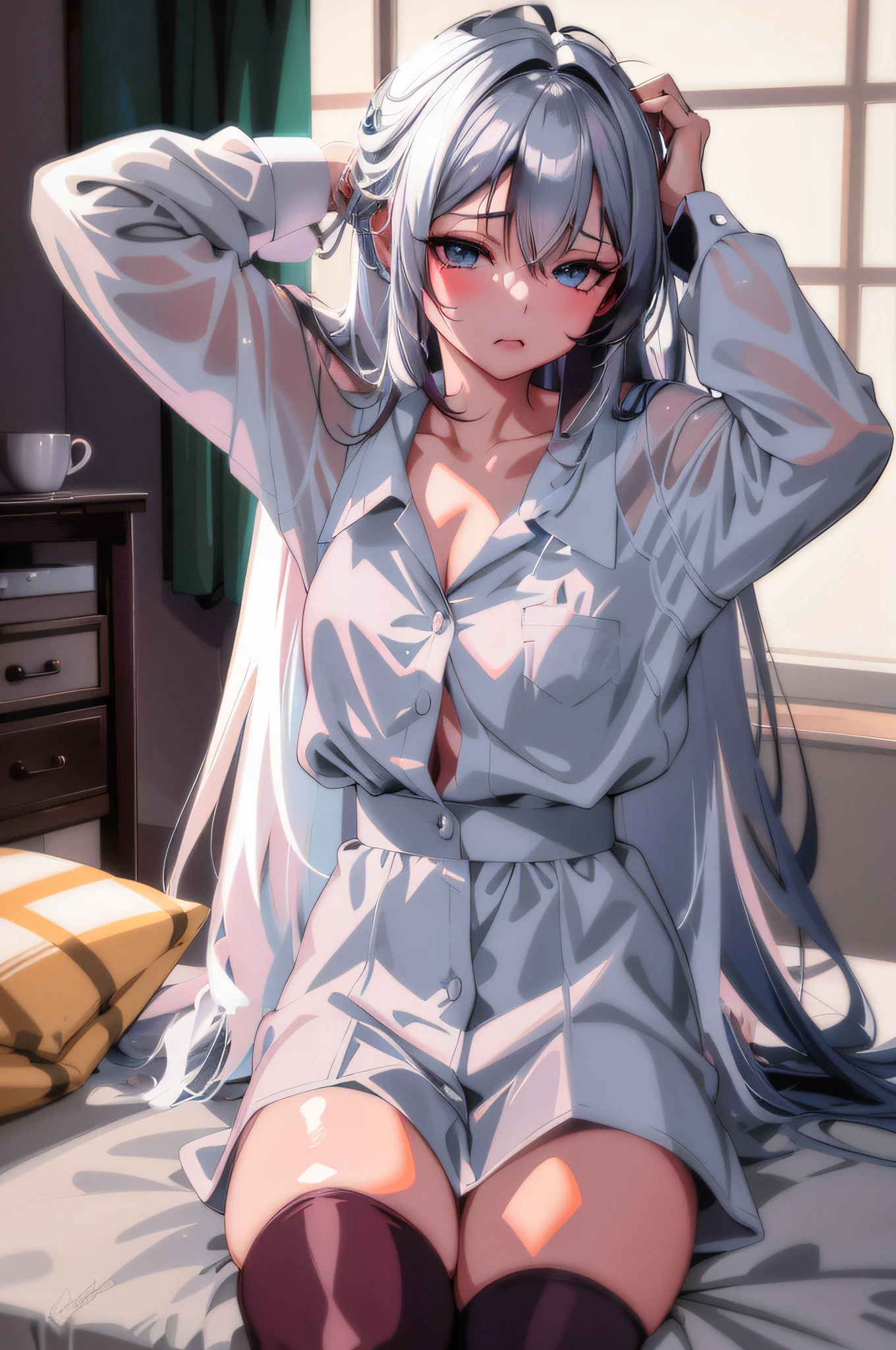 white hair