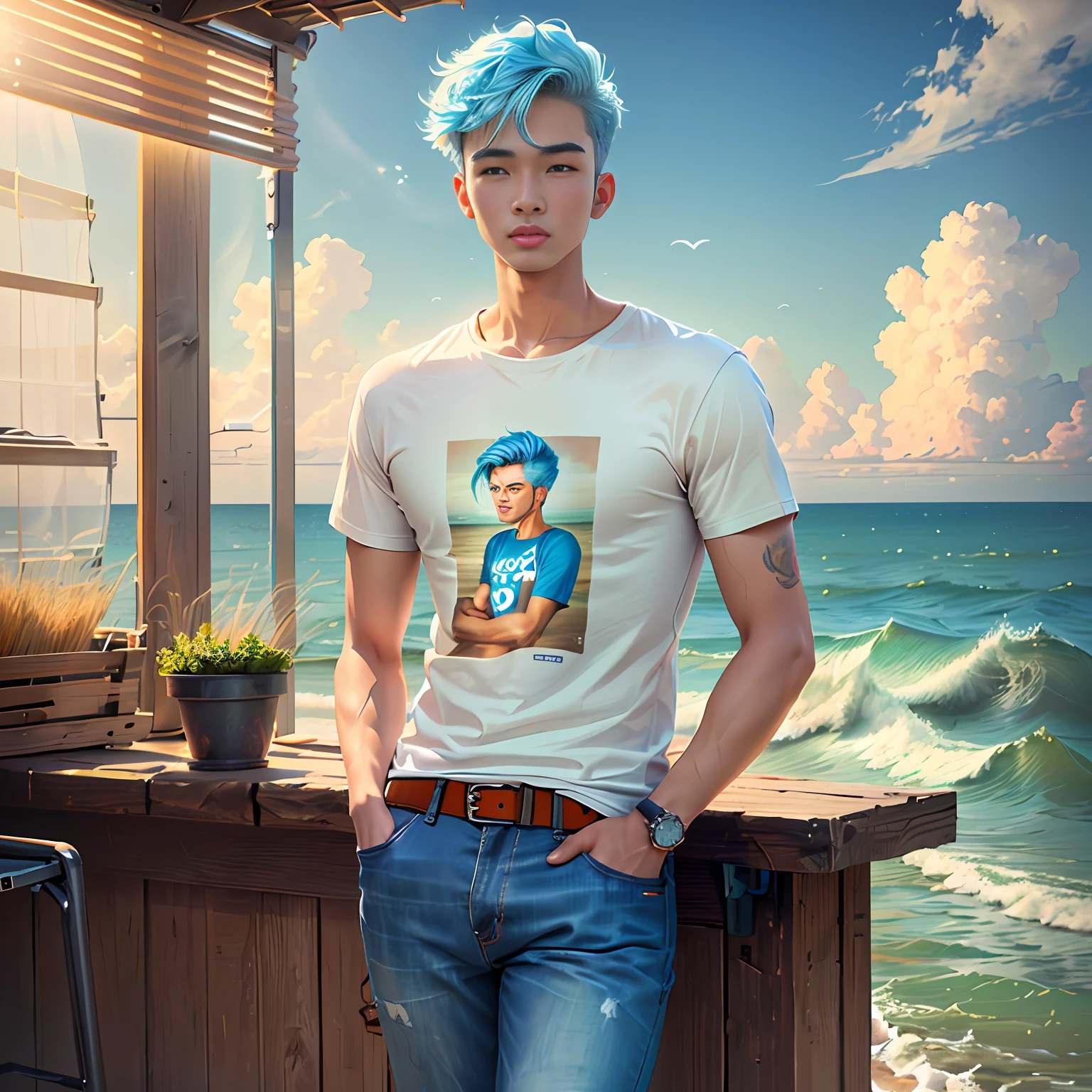 Print T-shirt fishing 3d