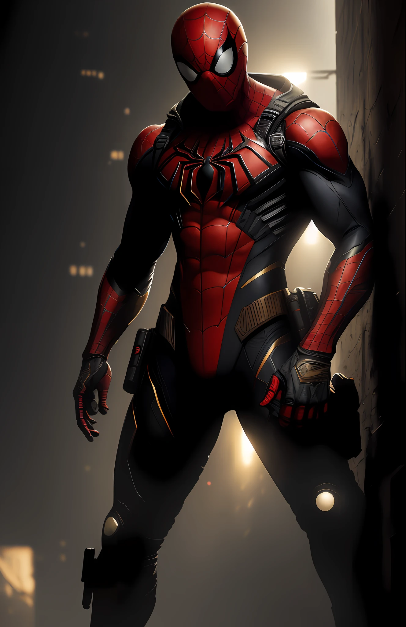 (dark shot: 1.1), epic realistic, God Spider-Man from Marvel, yellow gradient, black, brown and magenta color scheme, grunge aesthetic!!! graffiti tag wall background, art by Greg Rutkowski and artgerm, soft cinematic light, Adobe Lightroom, darkroom, HDR, intricate, highly detailed, (depth of field: 1.4), faded, (neutral colors: 1.2), (hdr: 1.4), (muted colors: 1.2), hyper-detail (artstation: 1.4), cinematic, warm light, dramatic light (complex details: 1.1)