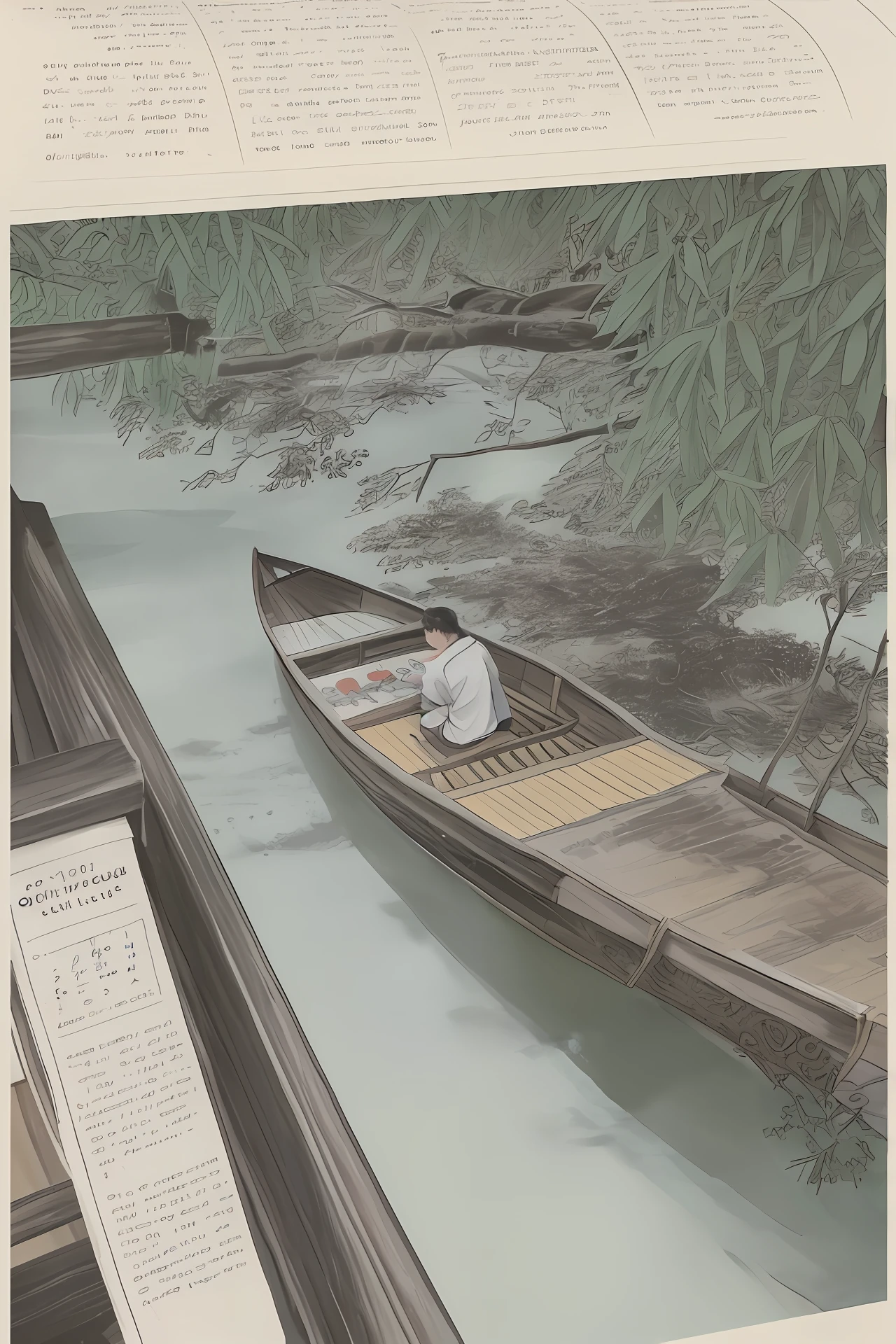The Dragon Boat Festival hand-copied newspaper