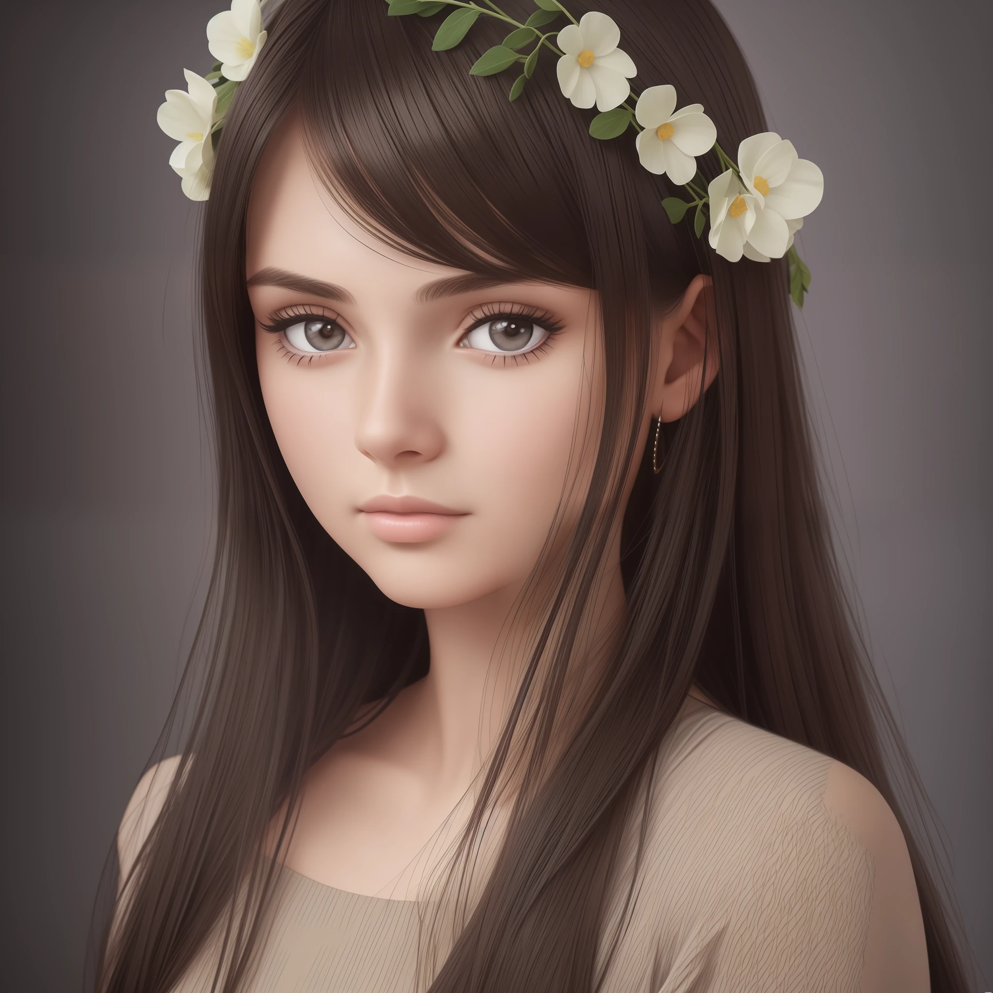 photorealistic portrait, Slavic girl, medium height, black hair:1.2, long hair, brown eyes:1.1), 21 old --auto --s2