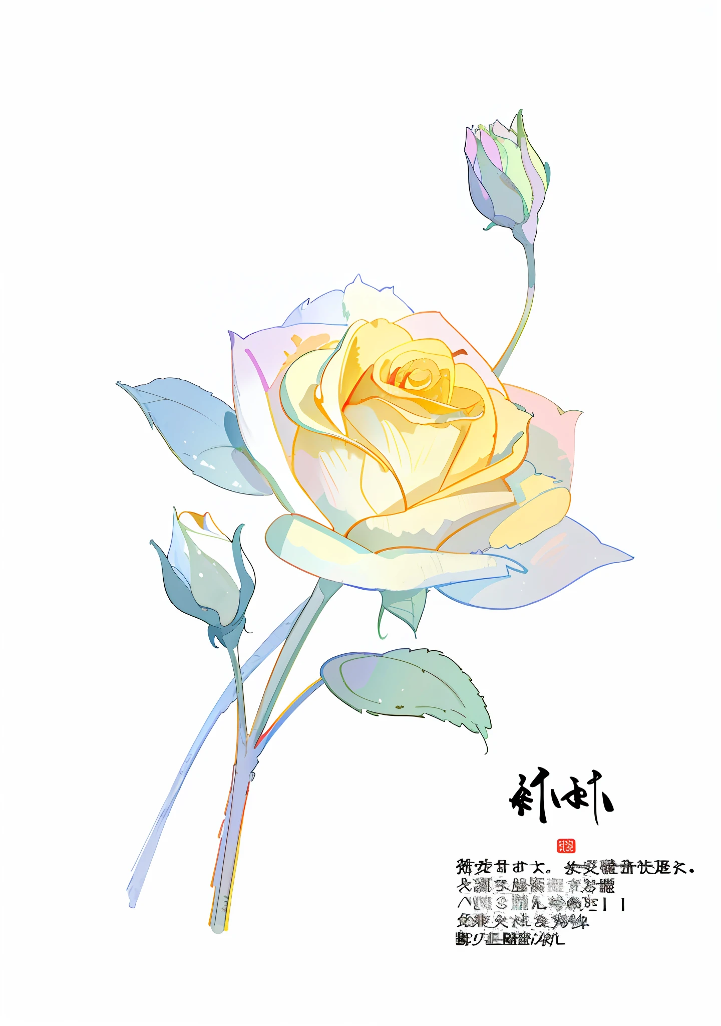 High quality, high detail, 8k, lots of flowers on table, floral art association, flowers, bouquet of roses, no figures, rose background, beautiful digital illustration, pastel roses, soft flowers, beautiful digital illustrations, elegant digital painting, romantic art style, realistic illustration, watercolor style