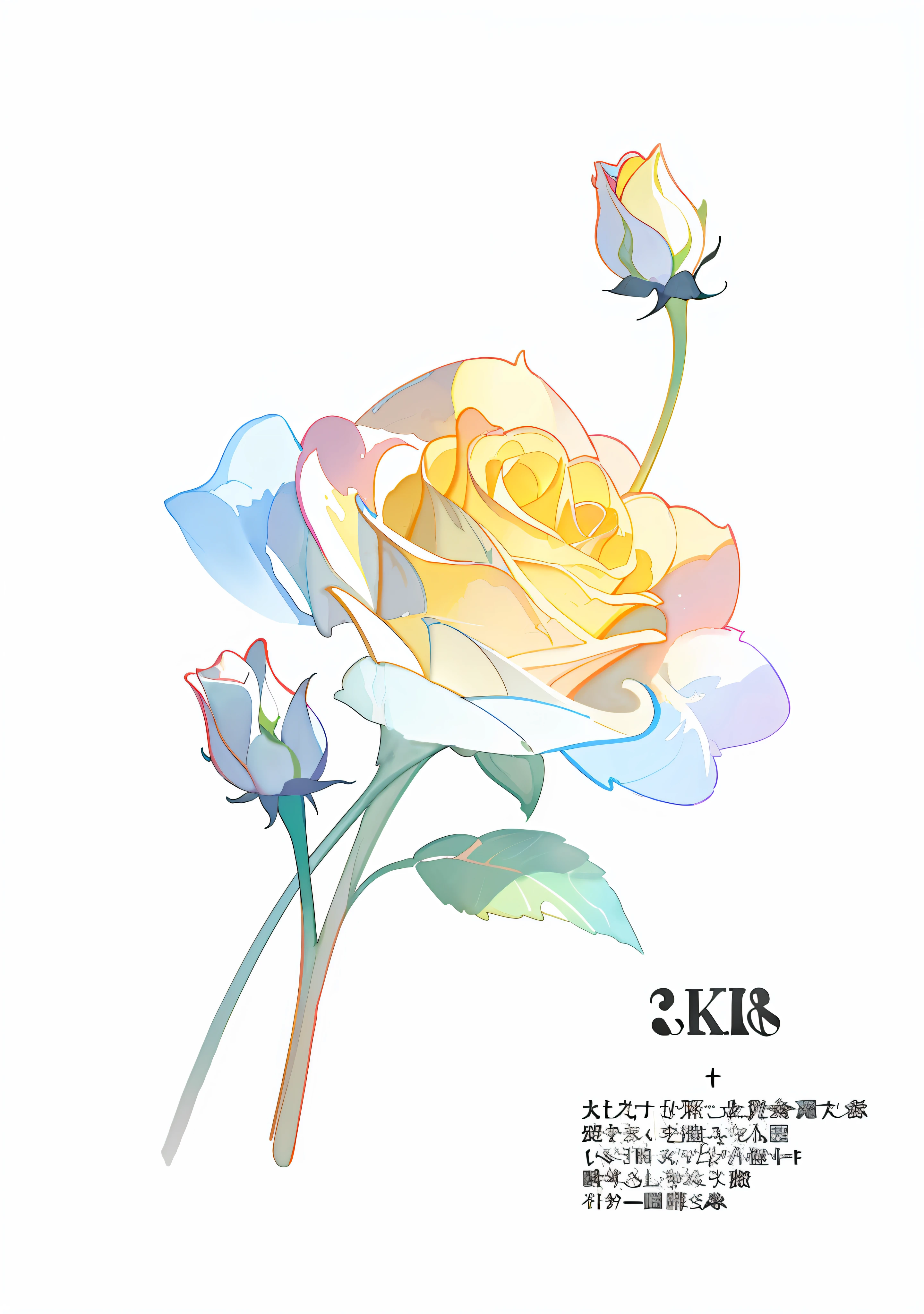 High quality, high detail, 8k, lots of flowers on table, floral art association, flowers, bouquet of roses, no figures, rose background, beautiful digital illustration, pastel roses, soft flowers, beautiful digital illustrations, elegant digital painting, romantic art style, realistic illustration, watercolor style