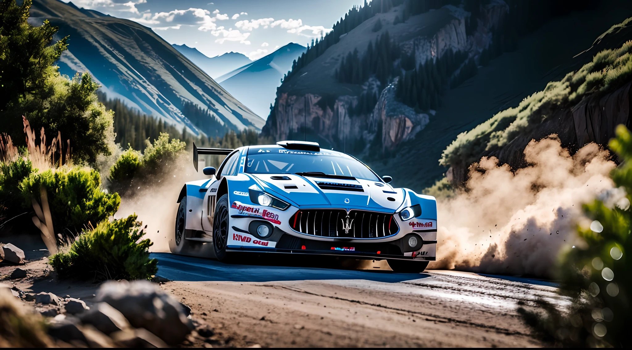 (hyperrealism:1.4), (Ray tracing:1.1) BREAK Maserati Rally WRC2, driver in the mountains BREAK (8K UHD: 1.2), (photorealistic: 1.2), intricate detail, characters, details, crystalline, render, photorealistic, nature, art, realism, precise, cinematic, photography, realistic, intricate detail, detail, crystalline, perfect face, ultra sharp, masterpiece, highly detailed, highly accurate, inspiring, dramatic lighting, 8k, UHD, HDR, Photorealism, HD Quality, Resolution 8k, Unreal Engine, Realistic, Refined, Cinematic Lighting, octane rendering, post-production, 3D, cinema4D, DSLR, , , , , , , q1.