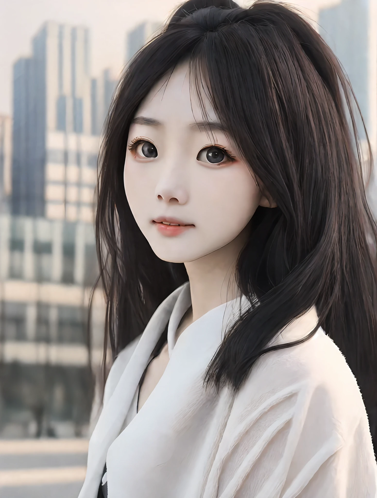 /Imagination Tip: Chinese Girl Photography Sexy, White, Tall, Big Eyes, Happy, Professional, Black, Long Hair, Emission, Proportion, Third Person View, Quixel Megascans Rendering, Soft Light, Rustic Tones, Realistic, , Surrealism, Portrait Photography --Q 2 --C 50 --V 5.1