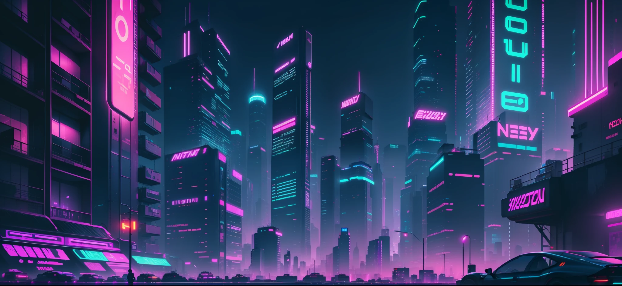 image of a city at night, neon city in the background, neon city, cyberpunk background, neon megacity in the background, cinematic neon matte painting, cyberpunk neon lights, neon cityscape background, vaporwave city, cyberpunk city street background, city midnight neon lights, background cyberpunk city, cyber neon lights, cyberpunk aesthetic