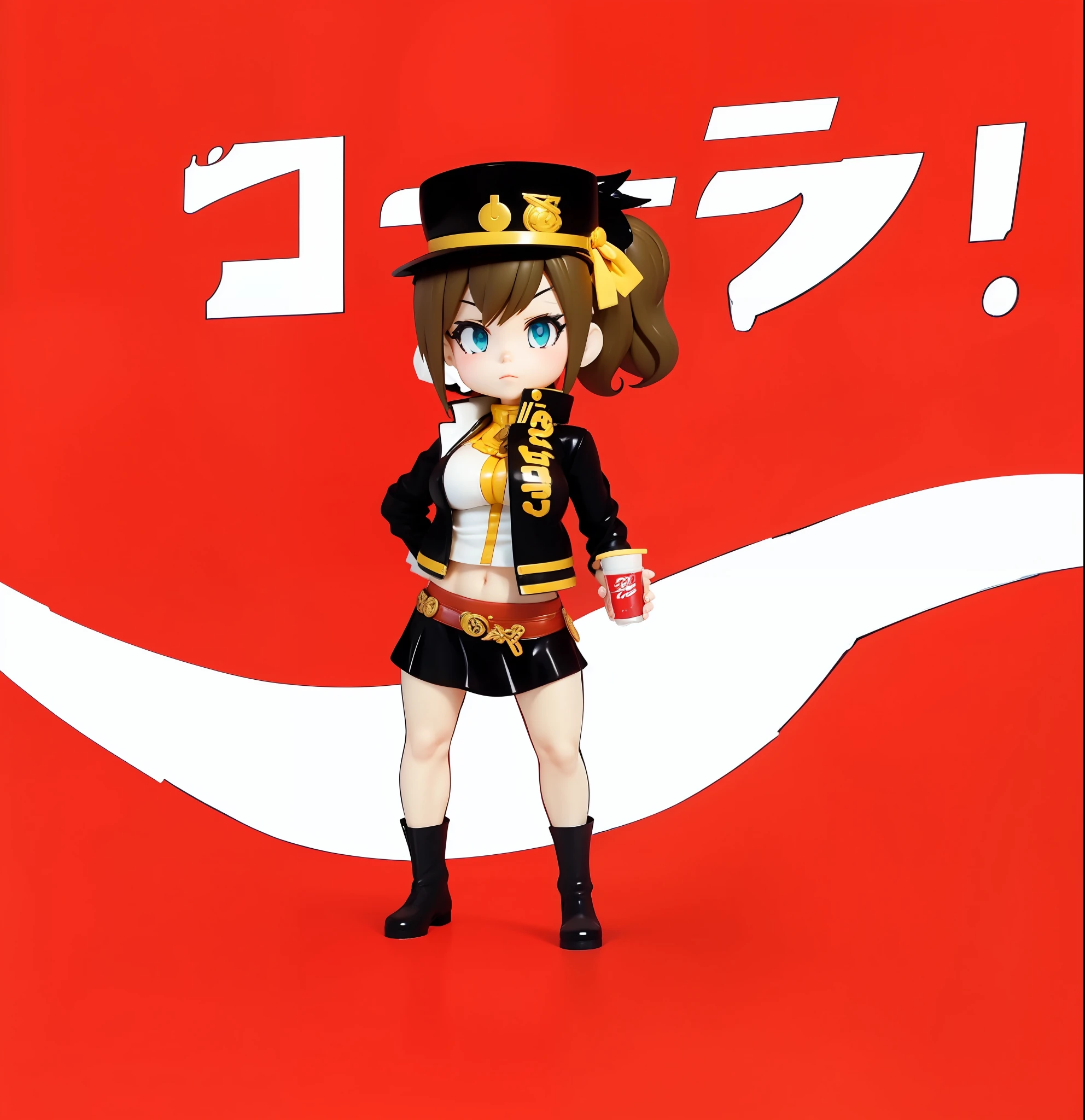 Jotaro Female bodyization Coke Big breasts Single brown ponytail