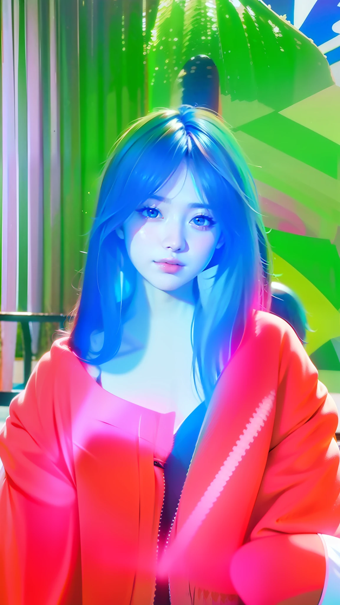 Best Quality, Masterpiece, High Resolution, 1Girl, Hair Accessory, Beautiful Face, Physical, Realistic, Edge Lighting, Two-tone Lighting, (High Detail Skin: 1.2), 8K UHD, DSLR, Soft Light, High Quality, Volumetric Light, Photo, High Resolution, 4K, 8K, Background Blur