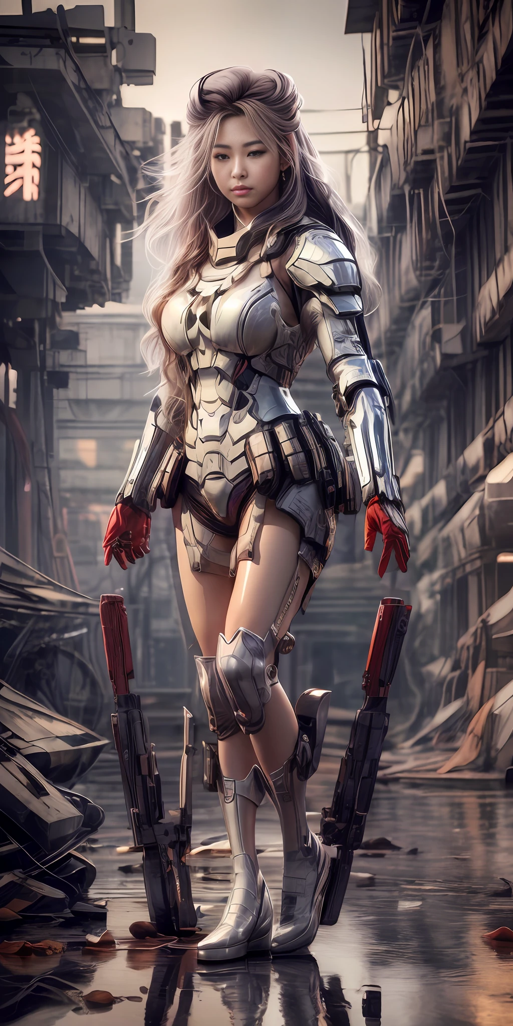 (best quality, masterpiece, high resolution, glow, flood, lens glare, wide angle), sunlight, full body, 1 [Chinese|Russian|Japanese|Korean] girl, solo,((mei red:1.1) clothes), necklace, jewelry, long hair, earrings, super delicate face, beautiful face, perfect hands,full face blush, (perfect eyes) and ( long eyelashes: 1.4), glowing pupils, looking at viewer,(white stockings: 0.9), realism, (high detail skin: 1.2), 8k ultra hd, DSLR, high quality, volumetric lighting, frank, high resolution, 4K, 8K, background bokeh, dream forest, radiant garlic, feather drop effect, morning, foreground, f/16