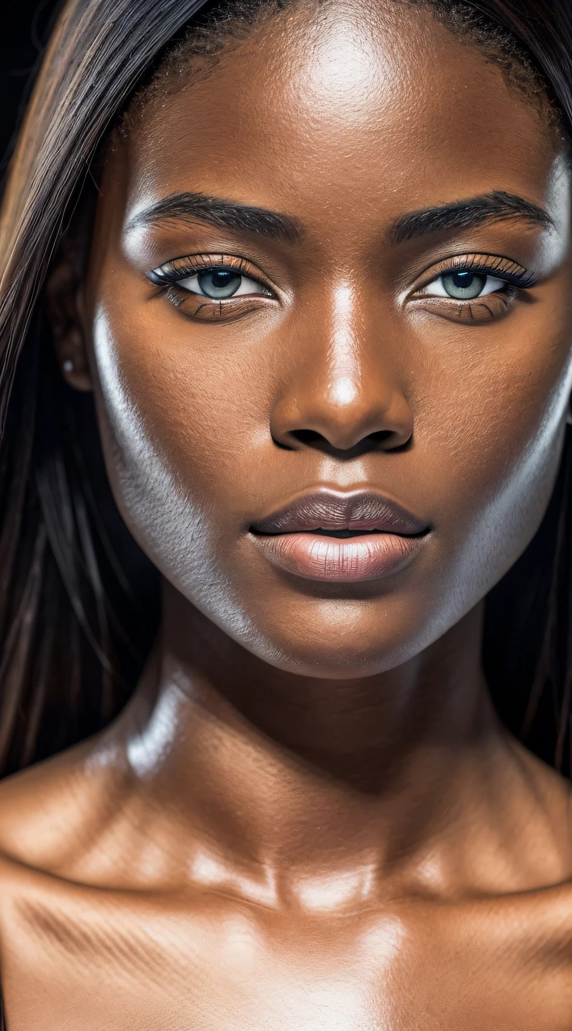 (best quality, ultra-realistic portrait photo),(color accuracy, skin tone accuracy, natural and lifelike), dynamic lighting, soft and natural shadows, (1 subject) with beautiful eyes and captivating expression, close-up shot, realistic skin texture, nikon d850 film, lens, porter 400 1.6, rich colors, ultra-realistic texture, spectacular, bright, popular at art stations: zinc tungsten up to 800 ( face transparency: 1.5), anatomical masterpiece, award-winning photography, complex, detailed, stunning, fine detail