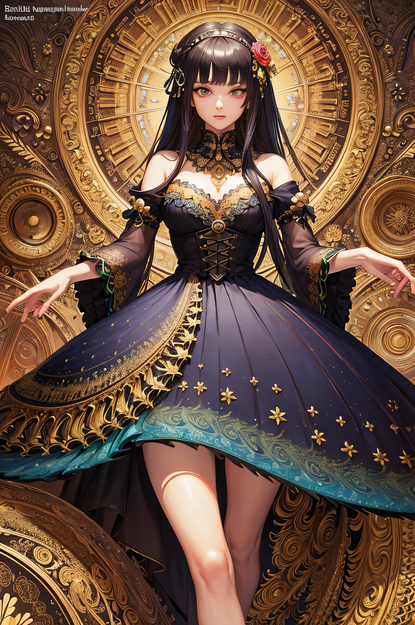(masterpiece, top quality, best quality, official art, beautiful and aesthetic:1.2), (1girl), extreme detailed,(fractal art:1.3),colorful,highest detailed