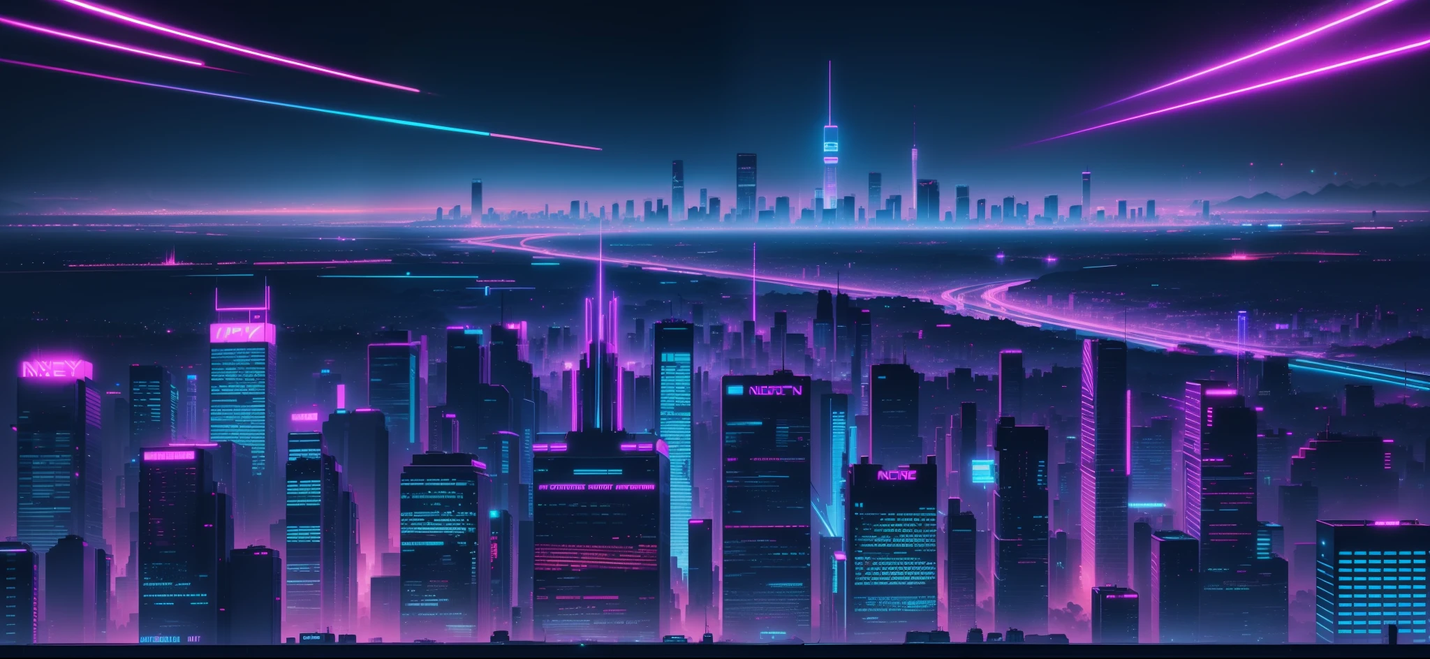 image of a city at night, neon city in the background, neon city, cyberpunk background, neon megacity in the background, cinematic neon matte painting, cyberpunk neon lights, neon cityscape background, vaporwave city, cyberpunk city street background, city midnight neon lights, background cyberpunk city, cyber neon lights, cyberpunk aesthetic