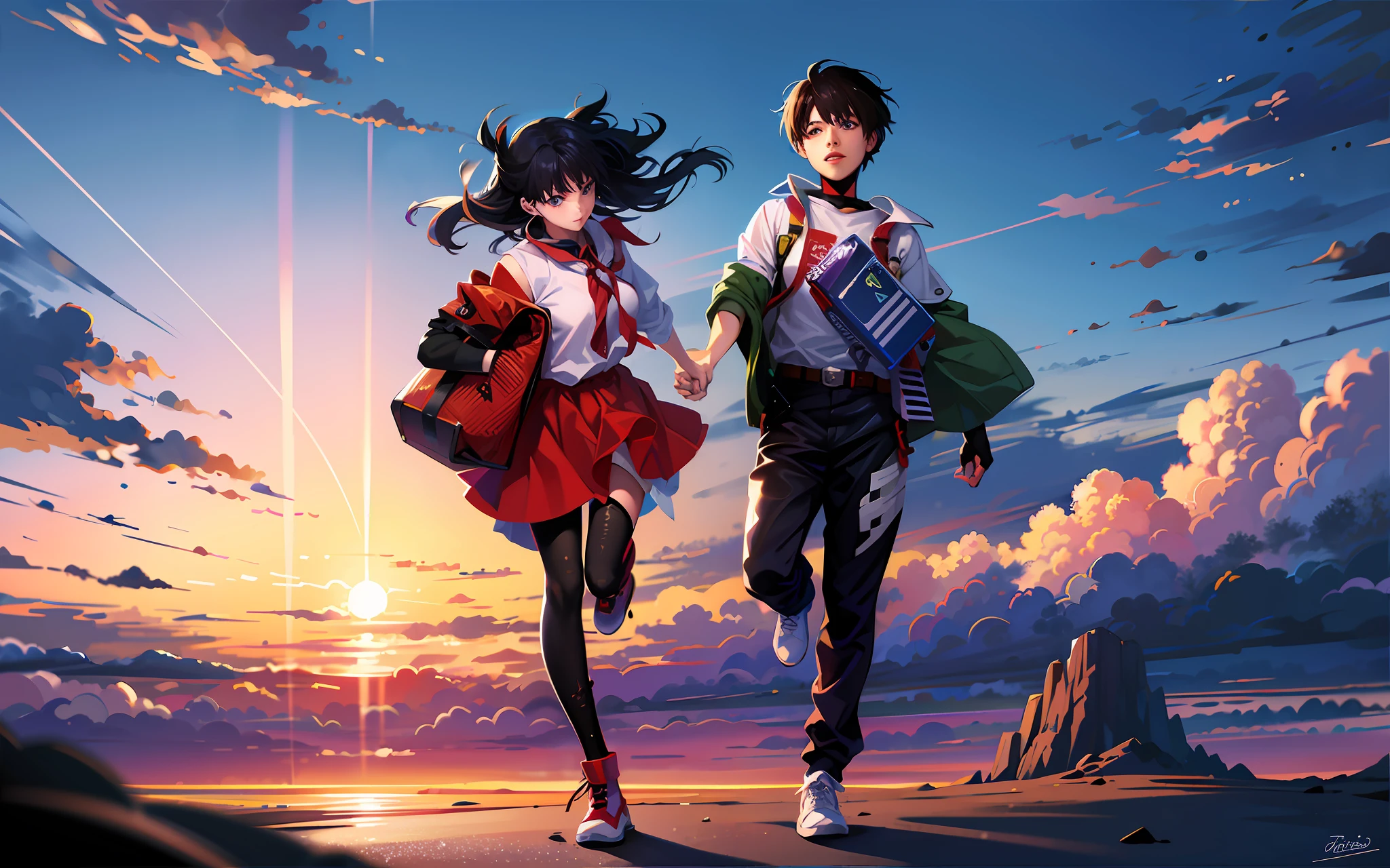 Best quality, super high resolution, (realism: 1.1), super detailed, very detailed, Evangelion