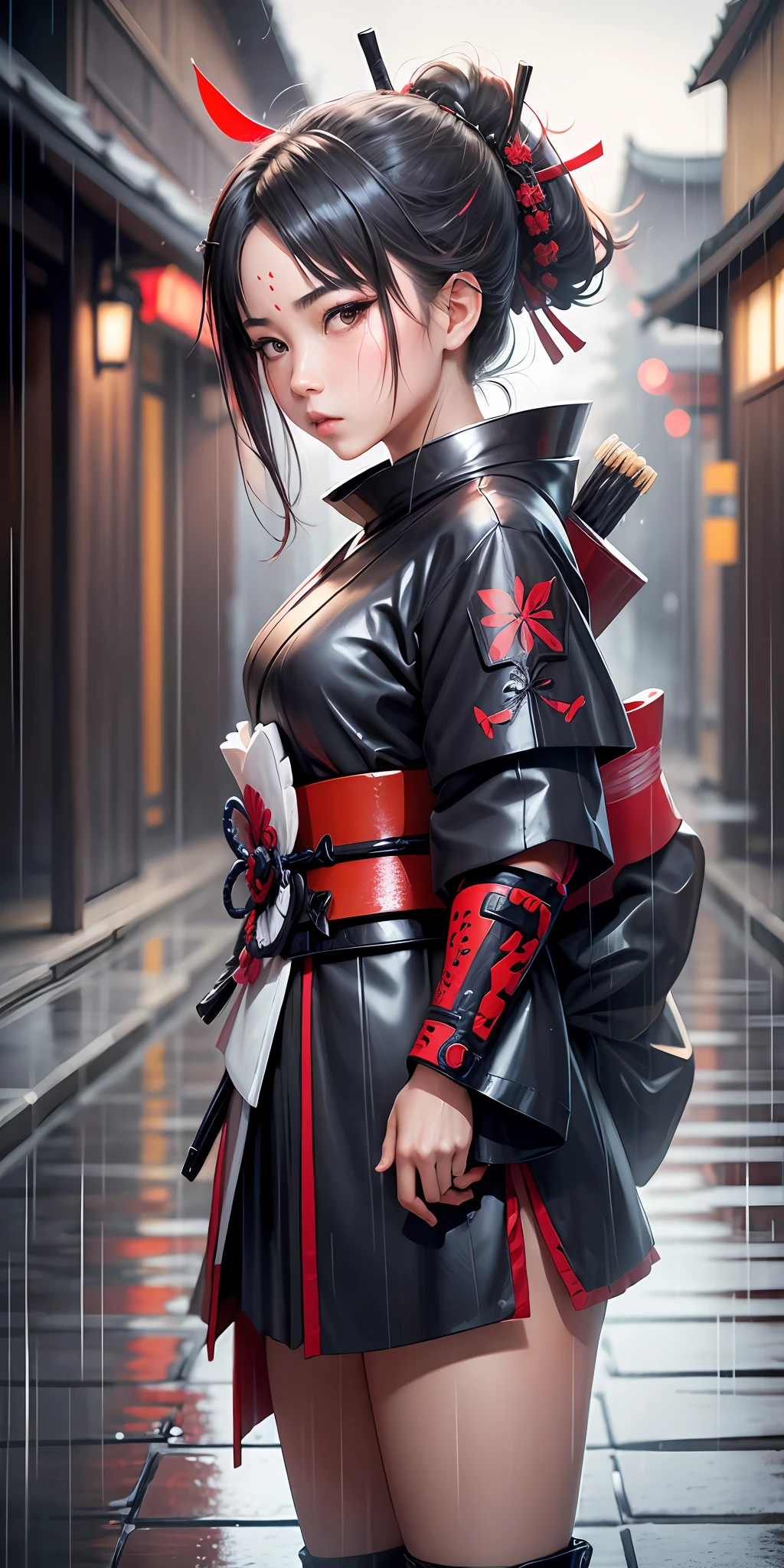 SAMURAI GIRL IN THE RAIN --auto --s2