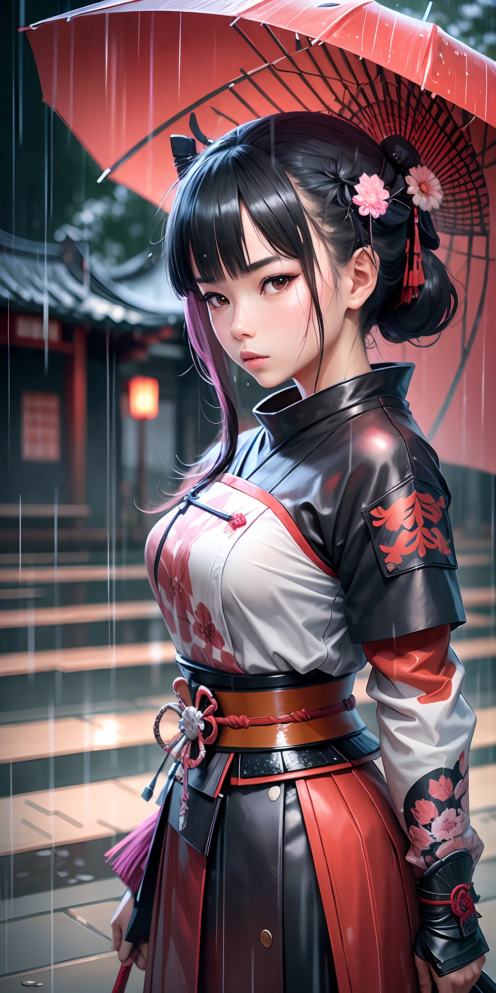 SAMURAI GIRL IN THE RAIN --auto --s2