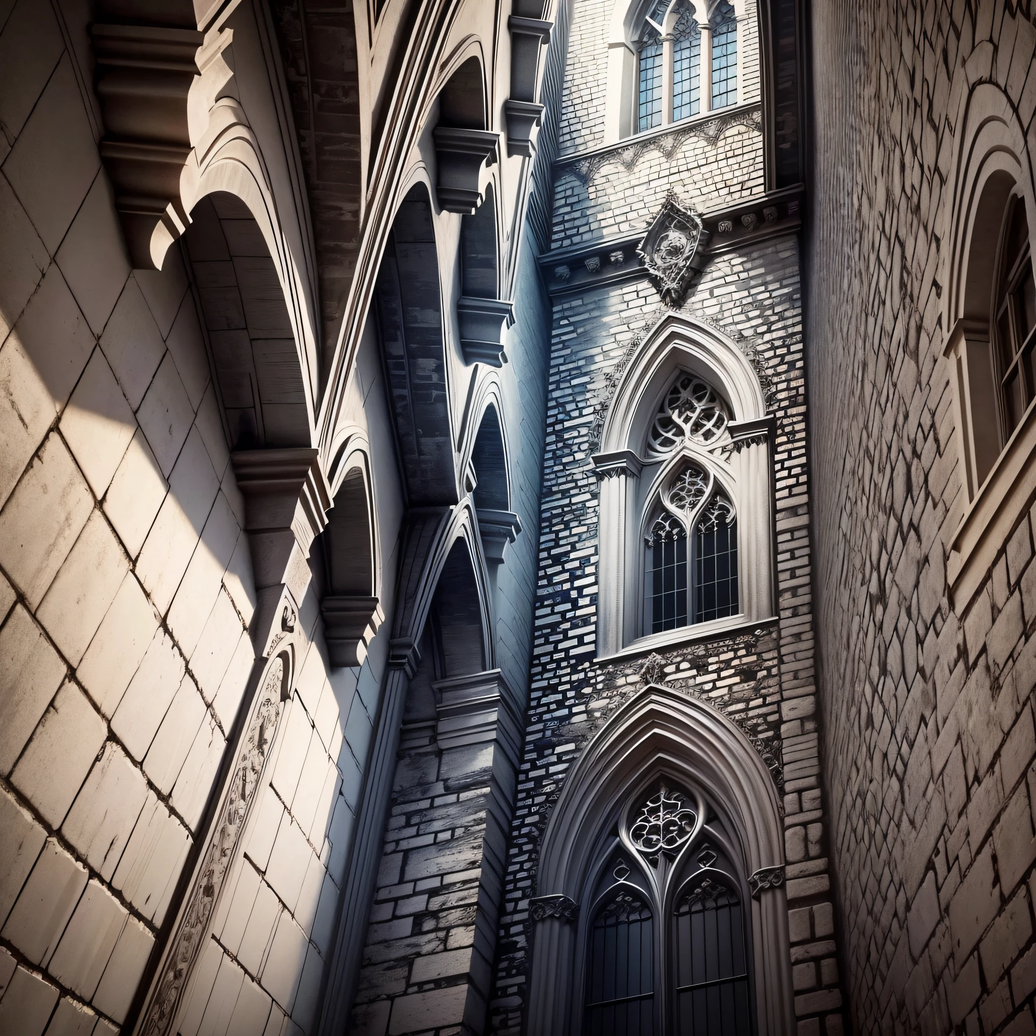 Gothic fonts on the wall --auto --s2
