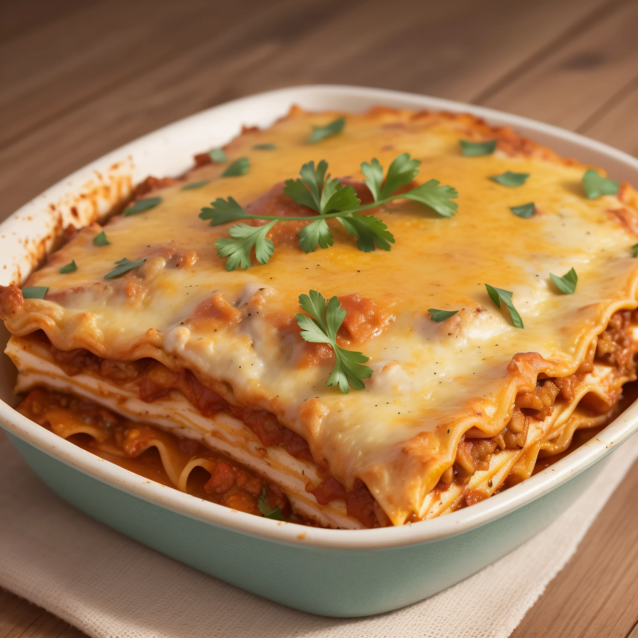 a closeup of a lasagna in a clay container, juicy lasagna, high quality food photography, chicken, easy, (ultra realistic, realistic and coherent, mixed art, professional food photography, ready to eat, an ultra realistic, looks realistic, a hyper realistic, very very realistic, incredibly realistic, lasagna, 4k food commercial, very realistic