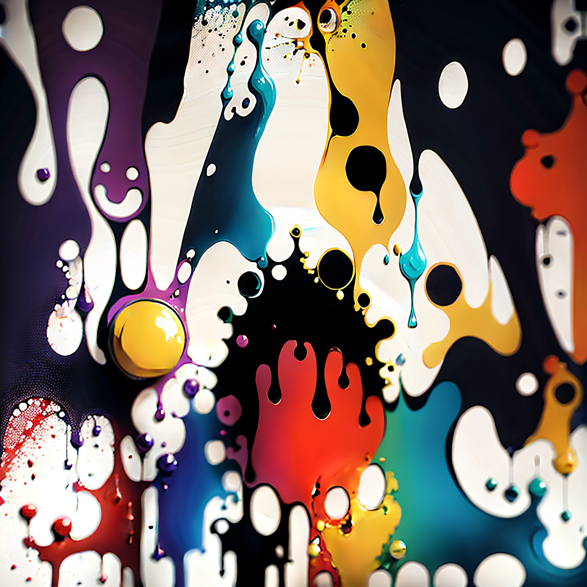 /imagine prompt:Create a dynamic and energetic image in the style of Jackson Pollock. Use a bold and colorful palette with splashes and drips to create a unique and abstract scene. Pay attention to the texture and layers of the paint to create depth and movement in the scene. Add weight to certain colors to create a balance between the different elements of the art. --Air 7:4