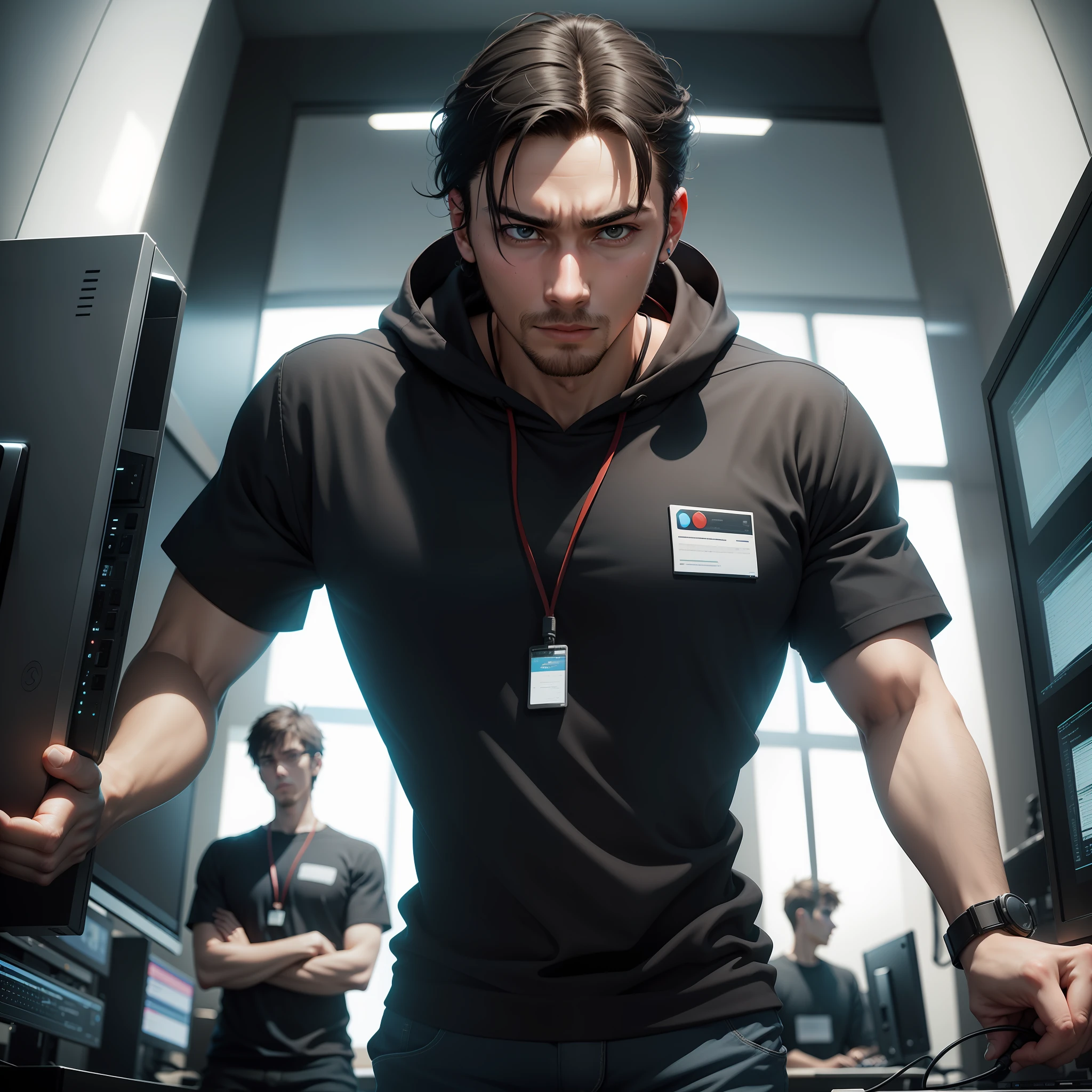 Description of an IT team consisting of 4 male members led by a female boss. The IT team is capable of handling various tasks, from work-related responsibilities to gaming.
Female Boss:
The female boss of the IT team takes on the leadership and management role. She possesses knowledge and experience in the field of information technology and is skilled in overseeing and assigning tasks to team members. She ensures the efficient functioning of the IT team, the achievement of goals, and fosters a positive working environment.
IT Team Member 1:
The first team member possesses extensive knowledge and skills in the IT field. He is capable of designing, developing, and maintaining applications and systems. Additionally, he has a passion for gaming and can contribute ideas for game development and improvement in the work environment.
IT Team Member 2:
The second team member specializes in networking and systems. He has the skills to install, configure, and maintain network infrastructure, ensuring stable and secure system operations. He is also involved in gaming-related activities, such as network optimization and technical support for teammates.
IT Team Member 3:
The third team member specializes in data analysis and end-user support. He has the ability to understand and analyze user requirements, provide solutions, and offer support when issues arise. He can also participate in software testing and quality assurance.
IT Team Member 4:
The fourth team member possesses diverse and flexible skills. He has knowledge of programming languages, operating systems, databases, and web technologies. With these abilities, he can contribute to various aspects of the IT team's work, from application development to database management and system deployment.
This IT team is capable of performing various IT-related tasks, including software development, network installation and management, data analysis, and user support. Additionally, with