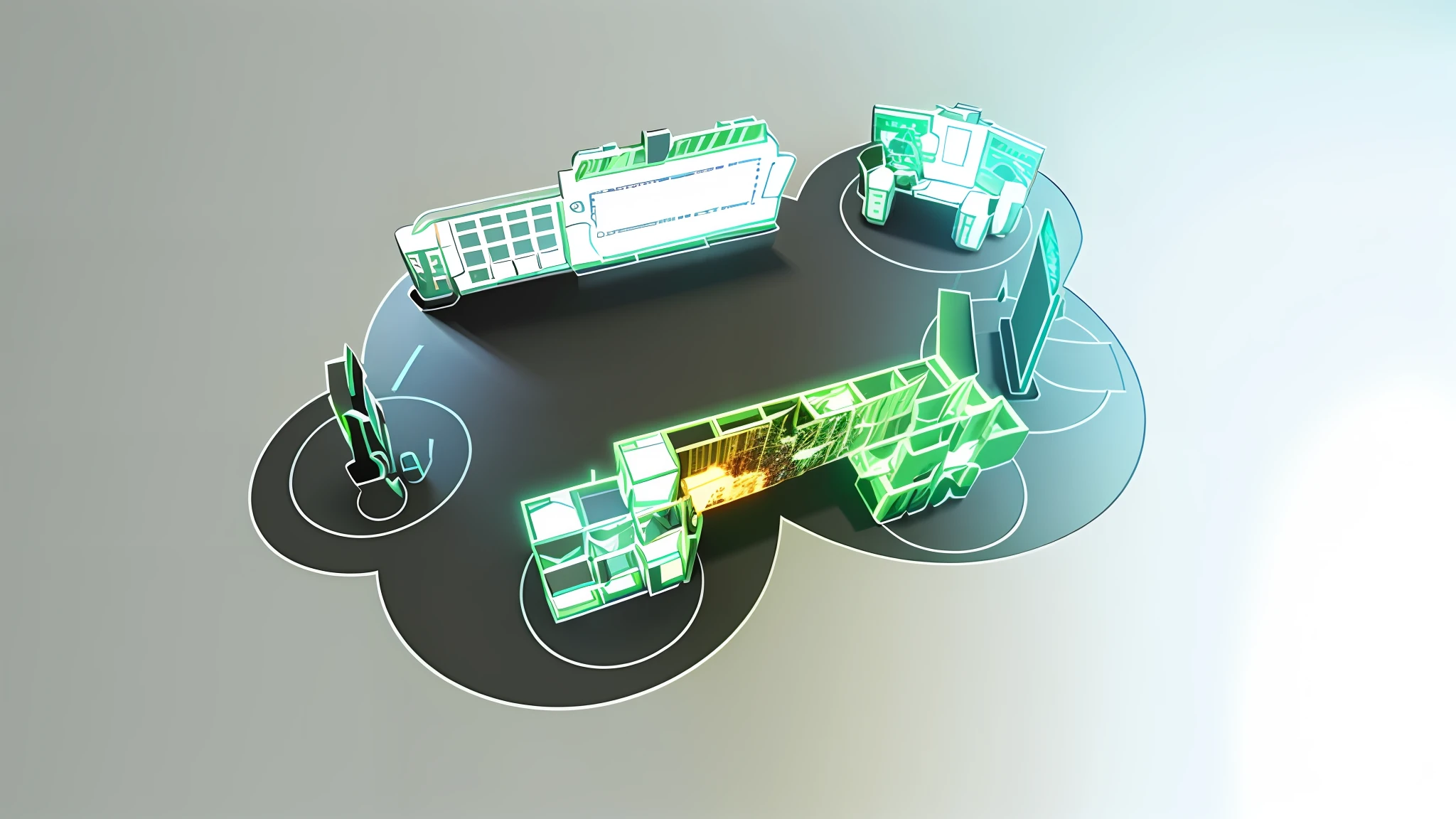 Concept Art, Ultra Wide Angle Isometric View, 2D Axonometric Top View, Isometric View, 3D Wireframe, Detailed Set Design, Orthographic 3D Rendering, 3D Rendering, Bionic Exploded View,