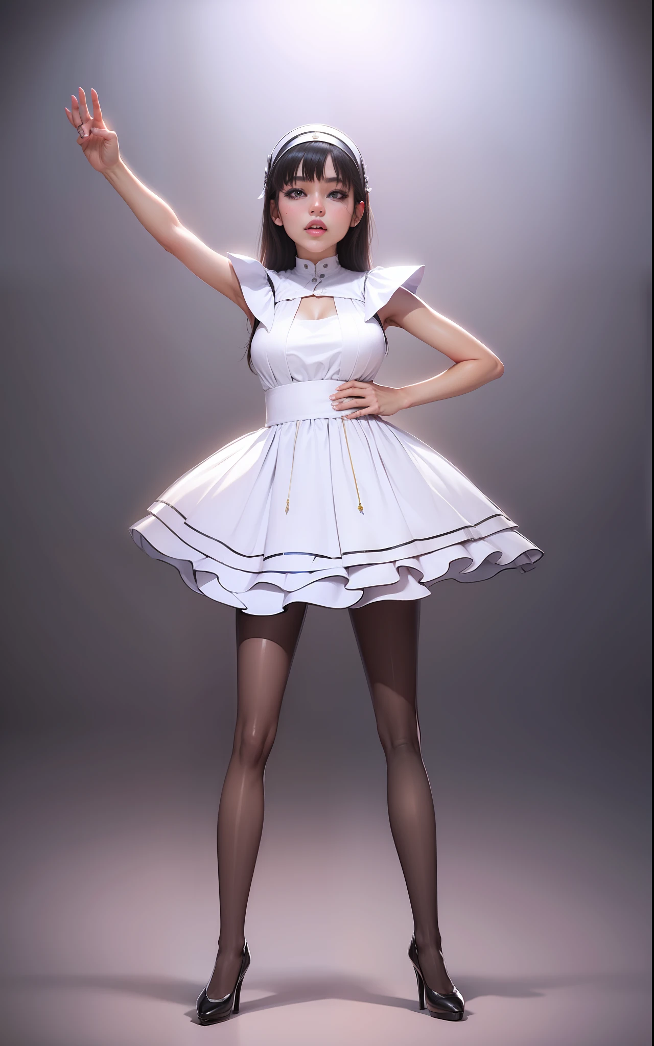 woman, idol costume, high heels, --auto --s2