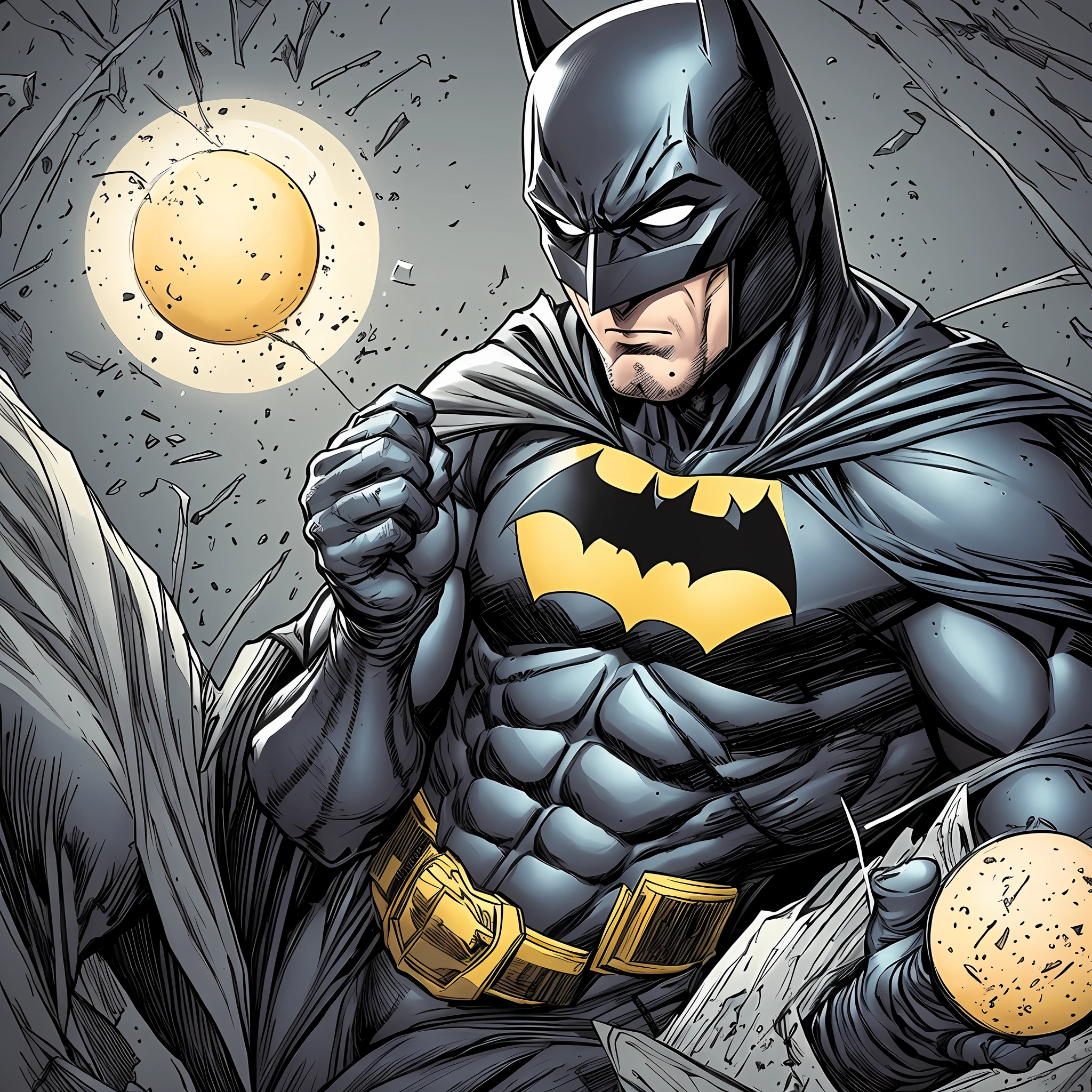 Batman eating eggs --auto --s2