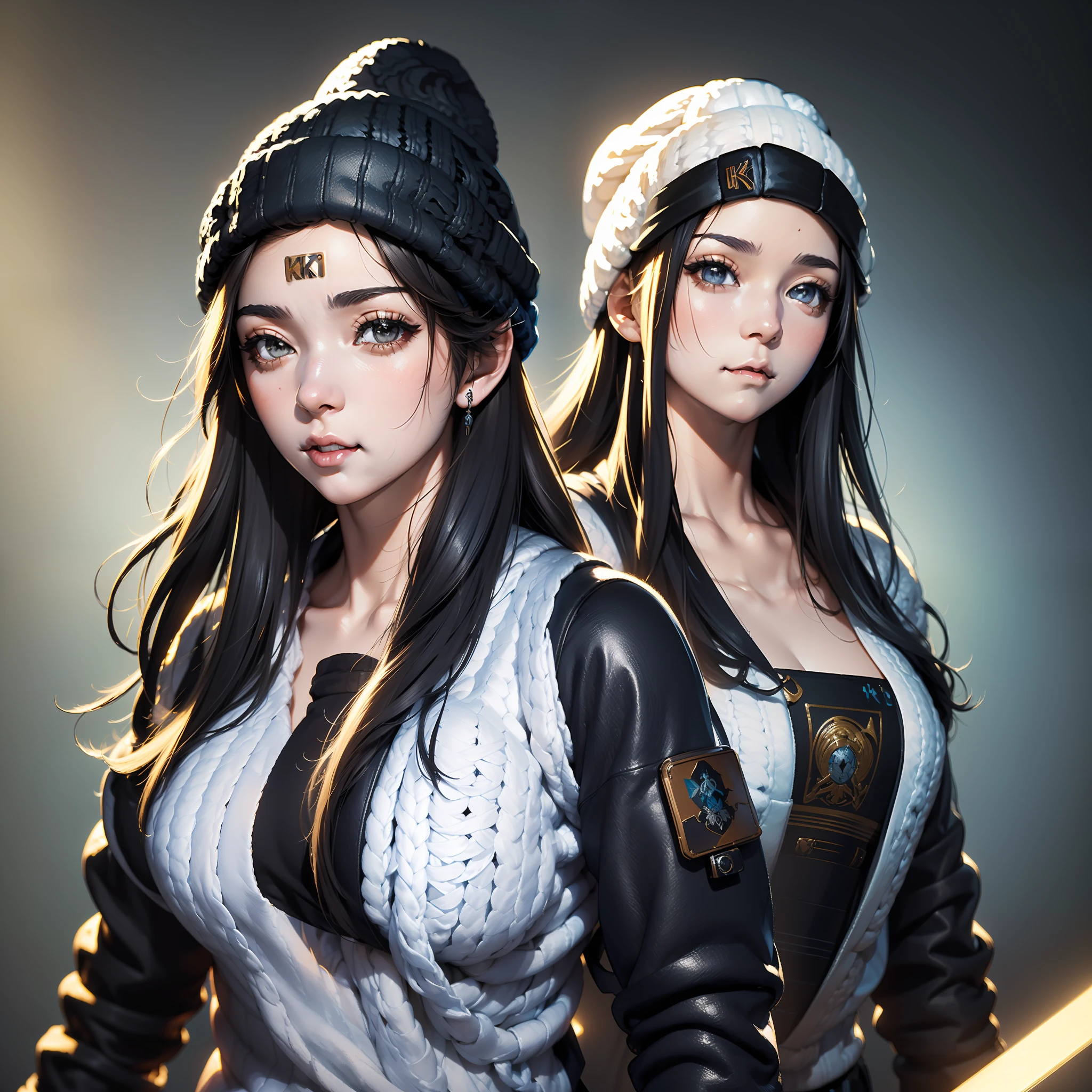 (
(8k:1.27), best quality, masterpiece, ultra highres:1.2) Photo of Pretty Japanese woman
 (beautiful:1.1) (sci-fi warrior woman:1.1) space soldier, (beanie:1.61) (leather jacket:1.21) intricate elegant, fantasy, detailed, ometric by greg rutkowski and alphonse mucha, gradient lighting