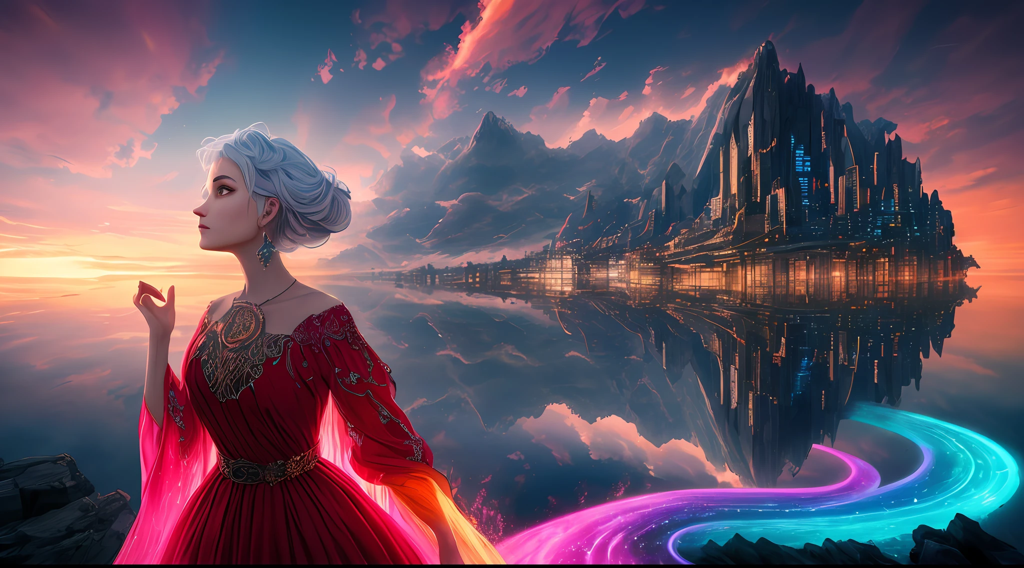 Rap album covers are true masterpieces, carefully crafted to showcase the best quality and realism. It transports you to a breathtaking 3D world where swirling silver landscapes stretch as far as the eye can see. The level of detail is astounding, capturing every complex feature with the highest precision. Above, a captivating neon sky bathes the scene in a mesmerizing glow, adding to the otherworldly atmosphere. The sky pulsates in vibrant hues that blend together to create an ethereal atmosphere. This is a visual spectacle to be aware of. In this fantasy world, cartoon women take center stage, portrayed as irresistible charisma and expressions of deep love. Their exaggerated facial features and dynamic poses evoke passion and emotion, perfectly capturing the essence of the album's theme. The cover design is presented in stunning 4K or 8K resolution, ensuring that every minute of detail comes to life. The attention to detail extends to everything from the glittering metallic textures of silver landscapes to the subtle reflections of dancing in a neon-lit sky. Overall, this rap album cover combines mastery of 3D art with high-quality production to create visual impact and captivating performance to accompany the music. It is a work that transcends boundaries and immerses the viewer in a world of beauty, love and creativity