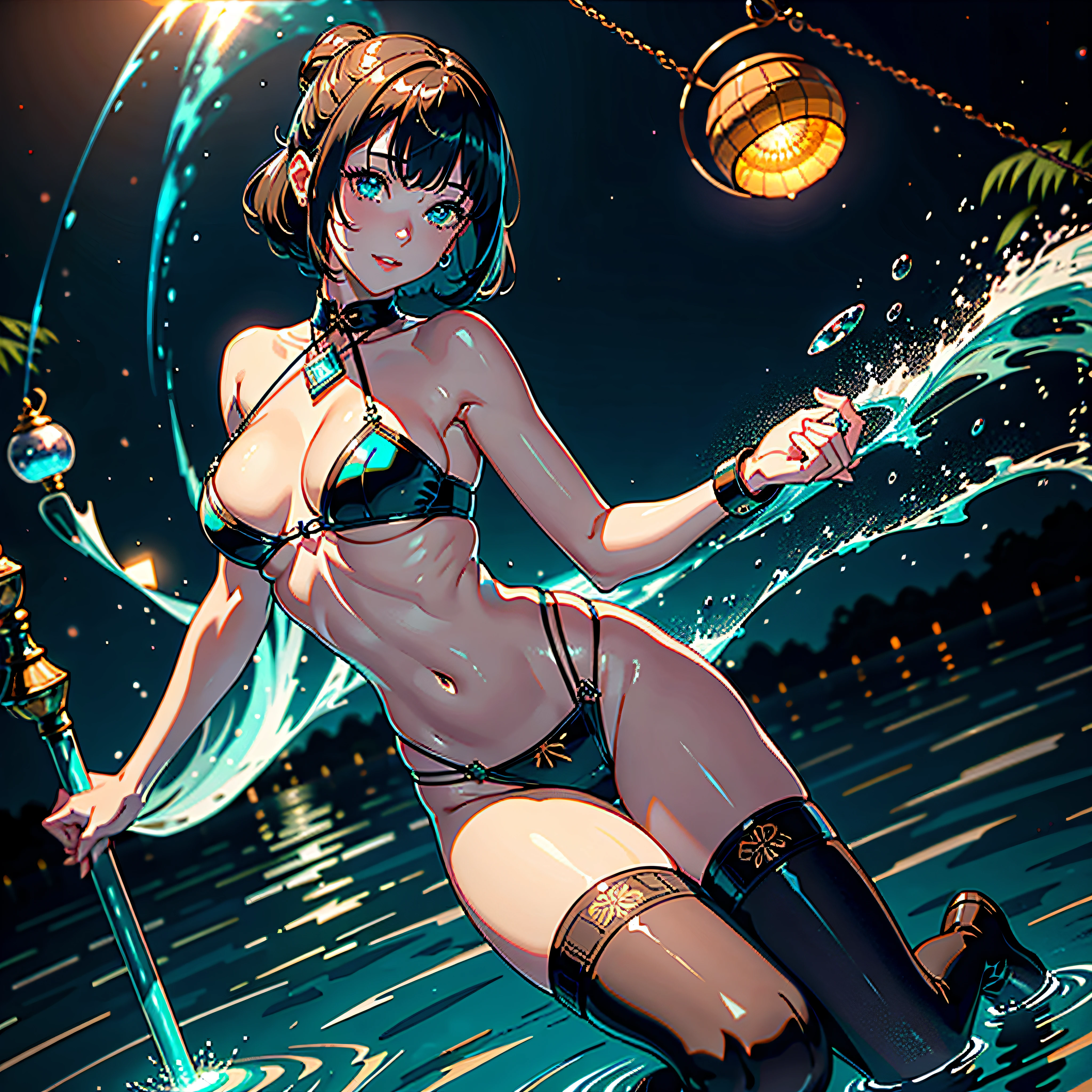 raw wet japanese clothing belt kimono sideboob obi reflection Pool marbles paddling pool "Water Falls" water drop of water equirectangular 360 meticulously intricate Pro-photorealism angle below-near" masterpieces (Guweiz and James Jean) tattoo CGSCOSITY absurd sunflower short hairstyle interiors Agathe discreet ornament yellow-saffron delicate face expressive face cheekbones glowing pompette turquoise great ultra-beautiful eyes lazuli opal open mouth teeth smile (skin High detailed: 1.3) Suave athlete:1.3 Attractive jacket:1.3 Open shoulders:Off Lace:1.3 White Shirt:1.3 Open Clavicle Sleeves:1.3 Papillotes:1.3 White silk satin Large breasts drooping:1.3 Pointed spread covered Corait:1.3 Strange felts Seams navel skirt:1.3 Wide fringe swinging spinel thick leathers:1.3 covered:1.2 imposing partially occult pubic hair Thighs covered garters:1.3 Legs boots:1.3 Solid voluminous black furs abundant lights sun illuminations luminescences depths reflections optimal resolutions perfections ultra precise maximum lightnings contrasts global illuminations cgi vfx sfx reflex ultra details Octane made extreme improved graduated UHD XT3 16K DSLR HDR UnrealEngine5 romm rgb pbr 3dcg fxaa blu-ray colors-coded backlighting anti-aliasing fkaa txaa rtx ssao opengl-shaders glsl-shaders post-processing post-production cell-shading tone-mapping obscures Cristalline DoF robot female "Heavy Metal" dark navy metallic familiar Pole-Dancing Magic water drop of water snake fountains Drink beer wheels slide "Buck-Beer" transparent mirror ruby occult earth (Magic Disco=Ball fullbodye Earth blooms:1,3 graduated heart hearth earth blooms:1,0.3 ) dramatic lantern paper background lantern night full moon rain mountain nsfw outdoors