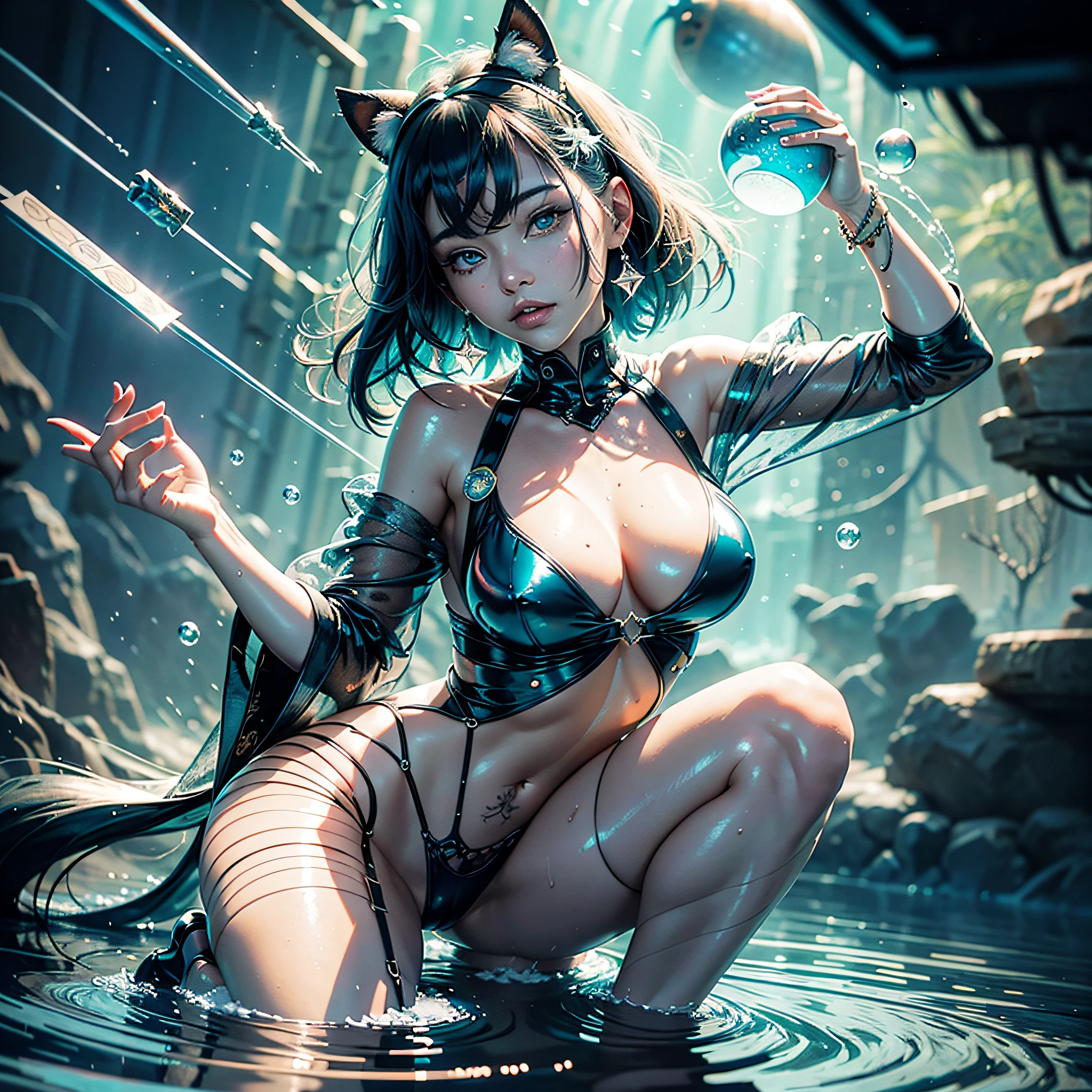 raw wet japanese clothing belt kimono sideboob obi reflection Pool marbles paddling pool "Water Falls" water drop of water equirectangular 360 meticulously intricate Pro-photorealism angle below-near" masterpieces (Guweiz and James Jean) tattoo CGSCOSITY absurd sunflower short hairstyle interiors Agathe discreet ornament yellow-saffron delicate face expressive face cheekbones glowing pompette turquoise great ultra-beautiful eyes lazuli opal open mouth teeth smile (skin High detailed: 1.3) Suave athlete:1.3 Attractive jacket:1.3 Open shoulders:Off Lace:1.3 White Shirt:1.3 Open Clavicle Sleeves:1.3 Papillotes:1.3 White silk satin Large breasts drooping:1.3 Pointed spread covered Corait:1.3 Strange felts Seams navel skirt:1.3 Wide fringe swinging spinel thick leathers:1.3 covered:1.2 imposing partially occult pubic hair Thighs covered garters:1.3 Legs boots:1.3 Solid voluminous black furs abundant lights sun illuminations luminescences depths reflections optimal resolutions perfections ultra precise maximum lightnings contrasts global illuminations cgi vfx sfx reflex ultra details Octane made extreme improved graduated UHD XT3 16K DSLR HDR UnrealEngine5 romm rgb pbr 3dcg fxaa blu-ray colors-coded backlighting anti-aliasing fkaa txaa rtx ssao opengl-shaders glsl-shaders post-processing post-production cell-shading tone-mapping obscures Cristalline DoF robot female "Heavy Metal" dark navy metallic familiar Pole-Dancing Magic water drop of water snake fountains Drink beer wheels slide "Buck-Beer" transparent mirror ruby occult earth (Magic Disco=Ball fullbodye Earth blooms:1,3 graduated heart hearth earth blooms:1,0.3 ) dramatic lantern paper background lantern night full moon rain mountain nsfw outdoors