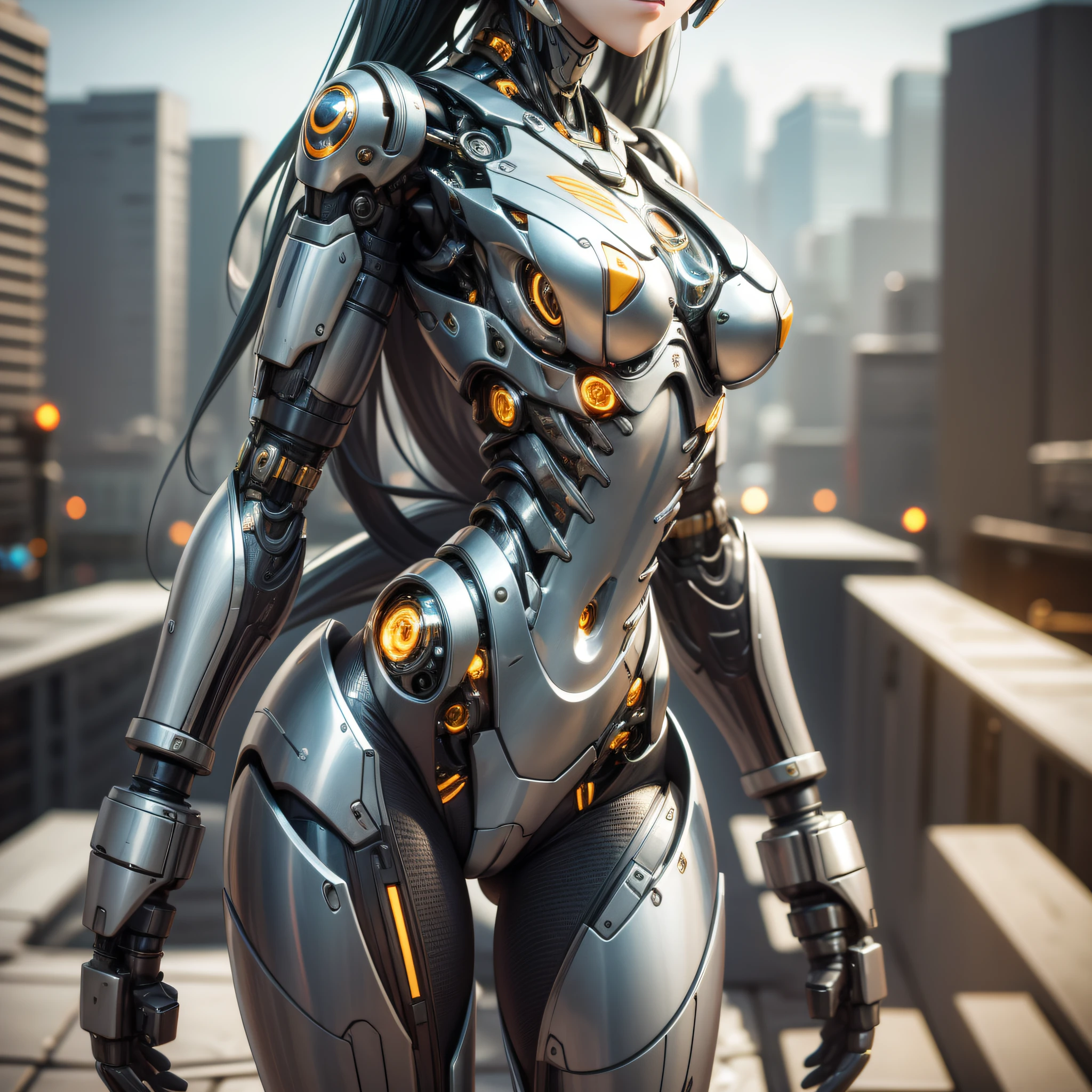 Cute girl, made of metal, (Cyborg: 1.1), ([Tail | Detail Wire]: 1.3), (Complex Detail), HDR, (Complex Detail, Ultra Detail: 1.2), Cinematic Shot, Masterpiece, Best Quality, High Resolution, Vaginal Foreign Object Insertion, Centering