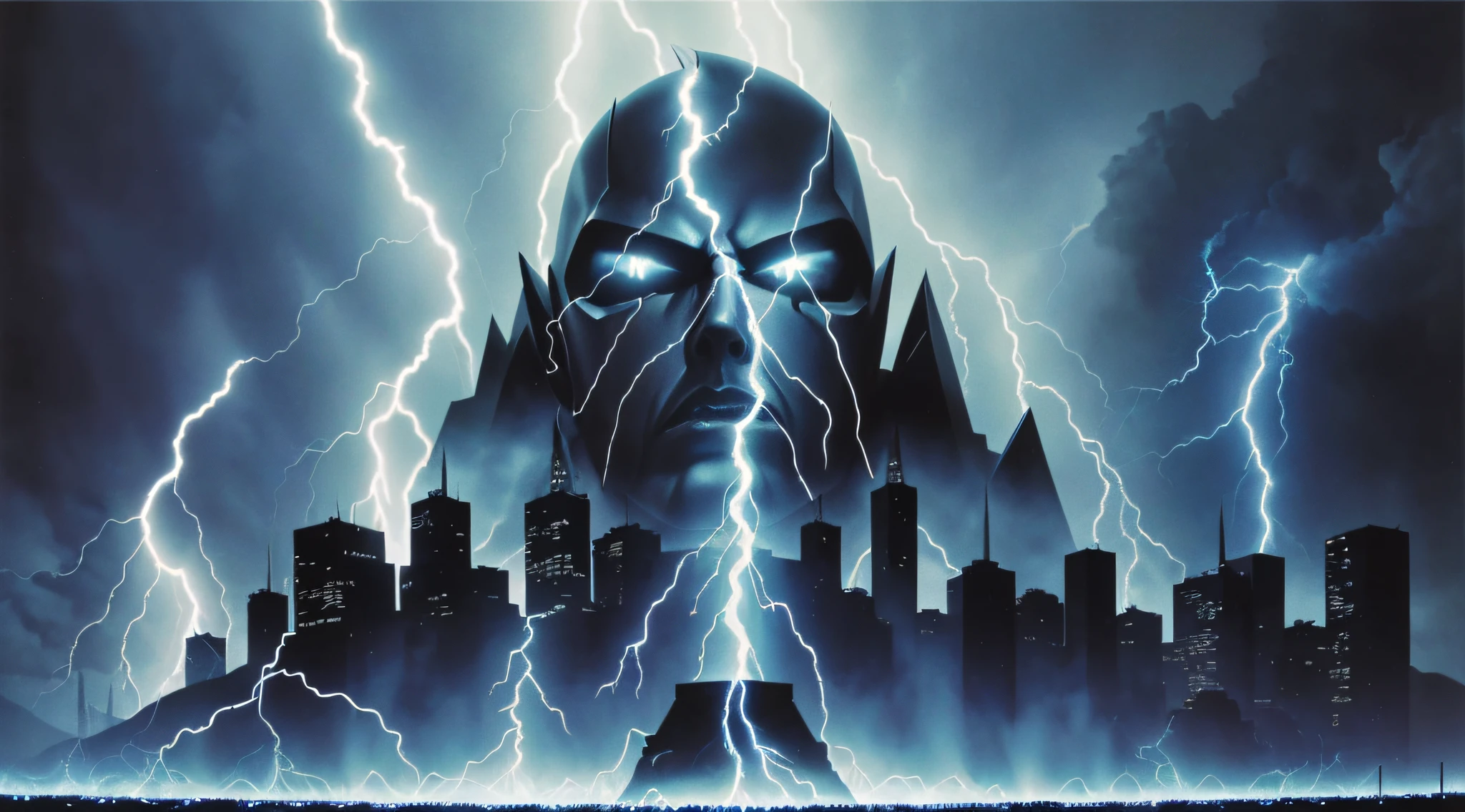 metallichead ride the lightning album cover, metallica, 1 9 8 0's heavy metal album art, studio lightning, lightning!!!, lightning!!, blue lightnings, lightning, blue lightning, vinyl cover from 1988, lightnings, there is lightning, metal album cover, power metal album cover, white lightning, lightening, with lightning, promo art