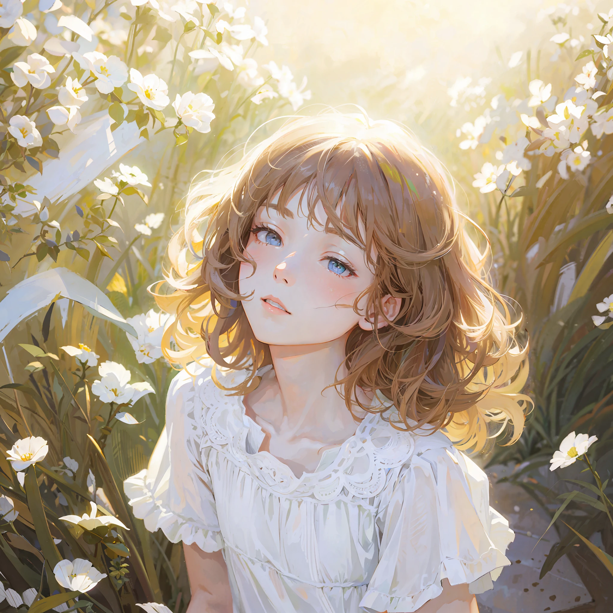 Top quality, ultra high resolution, Line drawing in thin pencil、very soft, very pastel,