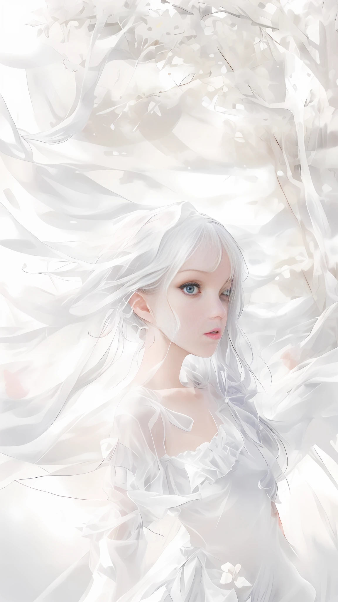 White translucent clothes