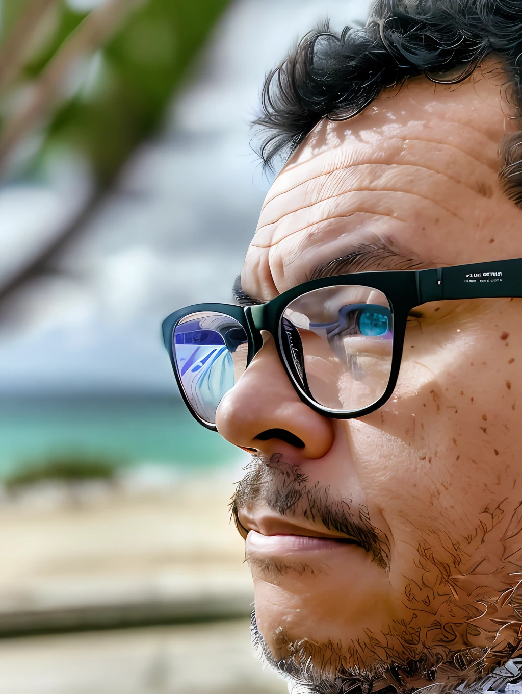 guttonerdvision5, detailed photograph of one (man with glasses: 1.3), full body,detailed face, (storm: 1.2), (waves: 1.3), ocean, (lighthouse background: 1.3), (center of image: 1.2), (cowboy photo: 1.4), looking at the camera, pose for photography, realistic, masterpiece, high quality, backlighting, (lens reflection:1.1), (flowering:1.1), (chromatic aberration:1.1)