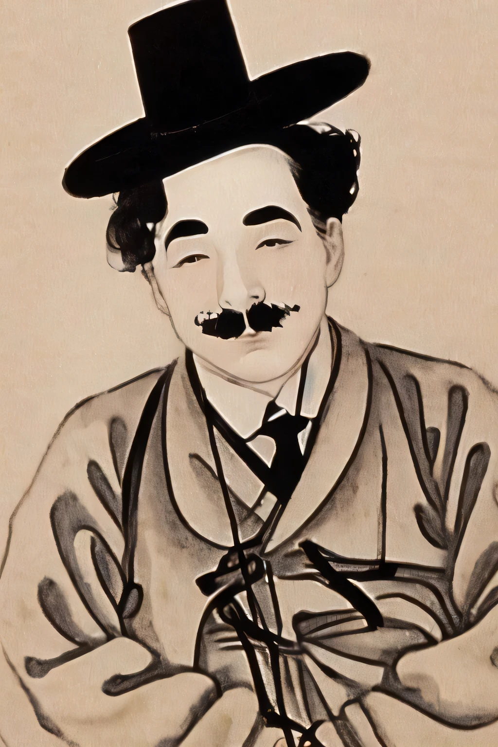 Charlie Chaplin, shinyunbok style