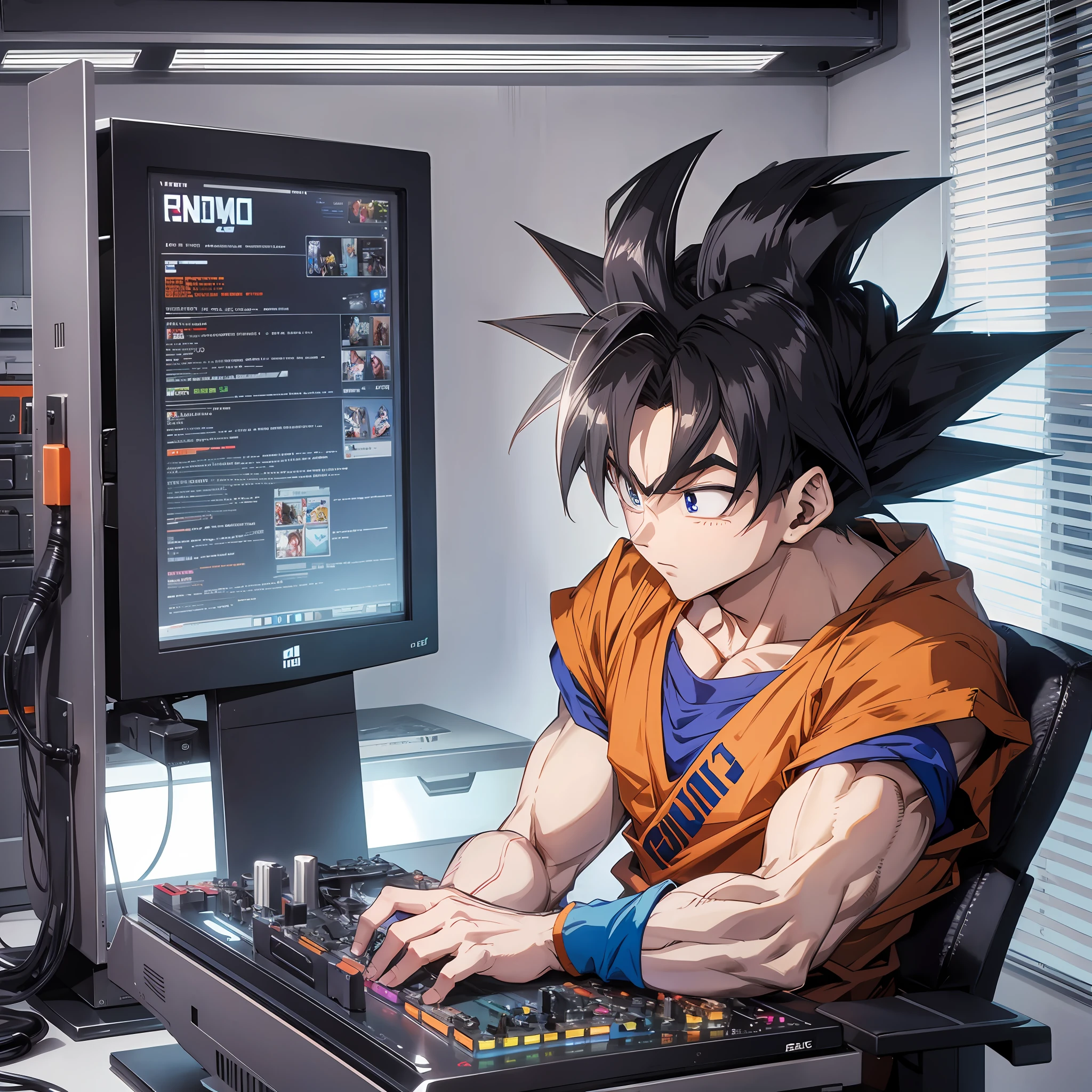 goku momtando a pc gamer rgb --auto --s2