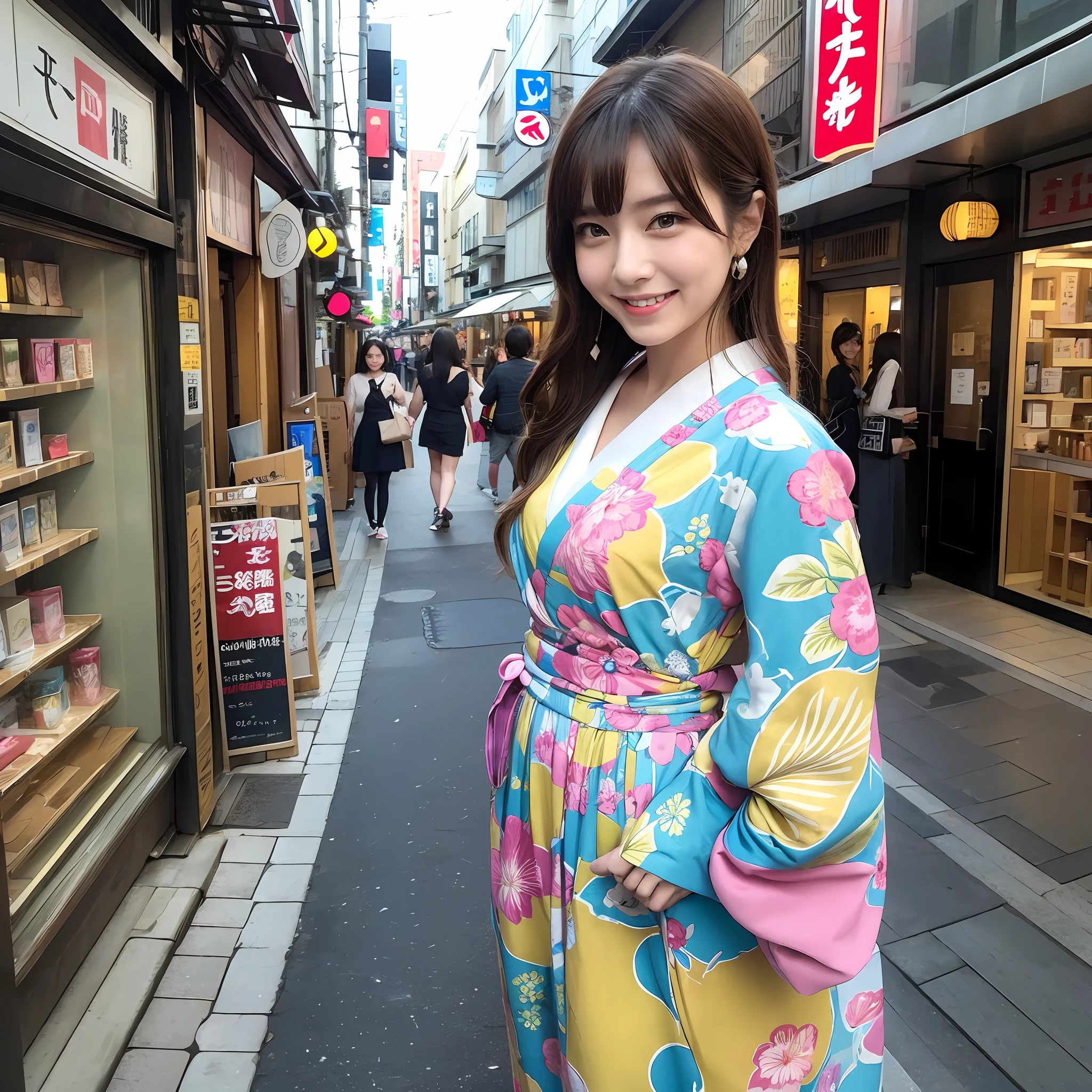 Japan person, beauty, city center, style, smile --auto --s2