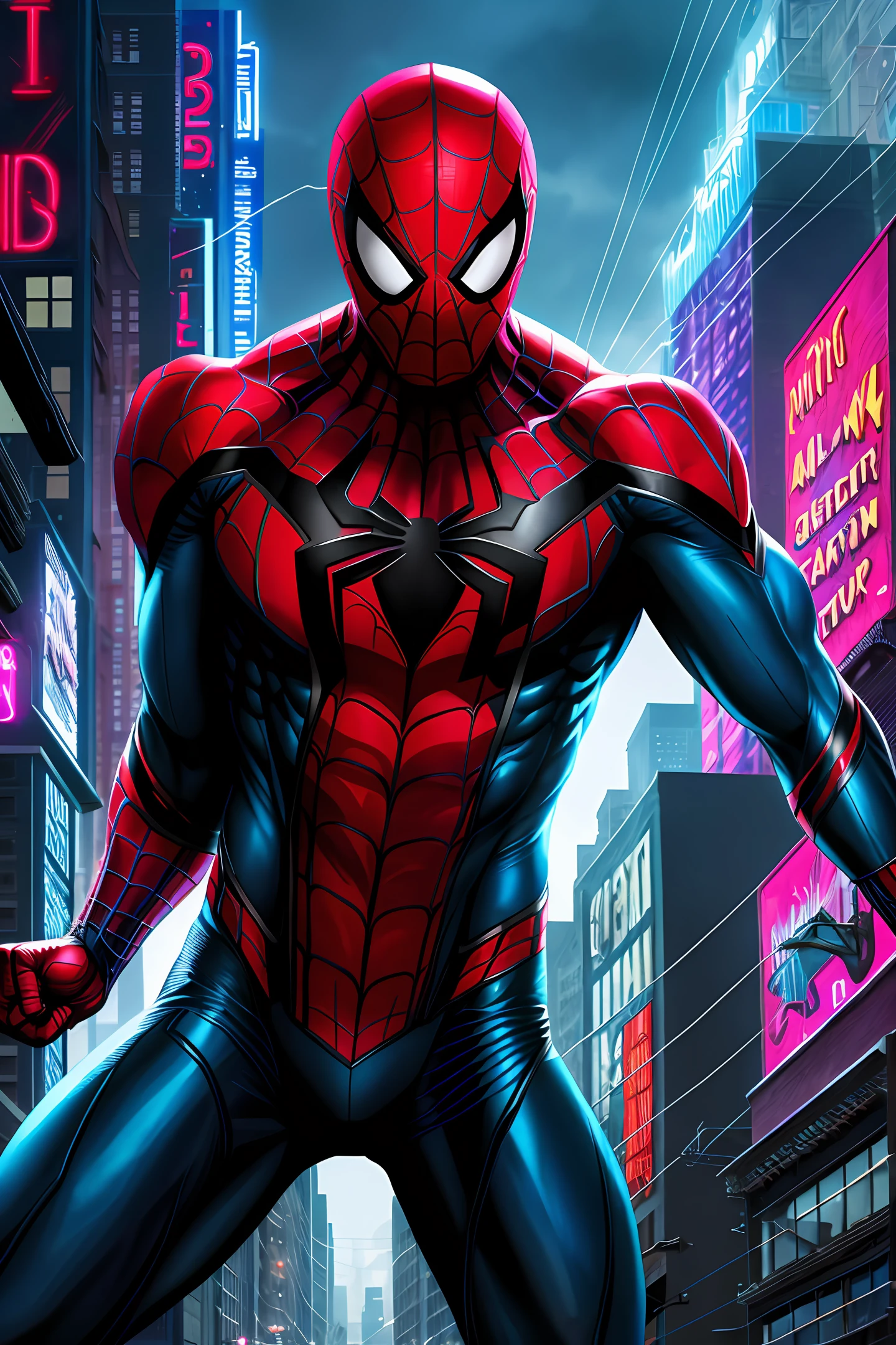 Make an old spider-man cover and change the name to cyber spider