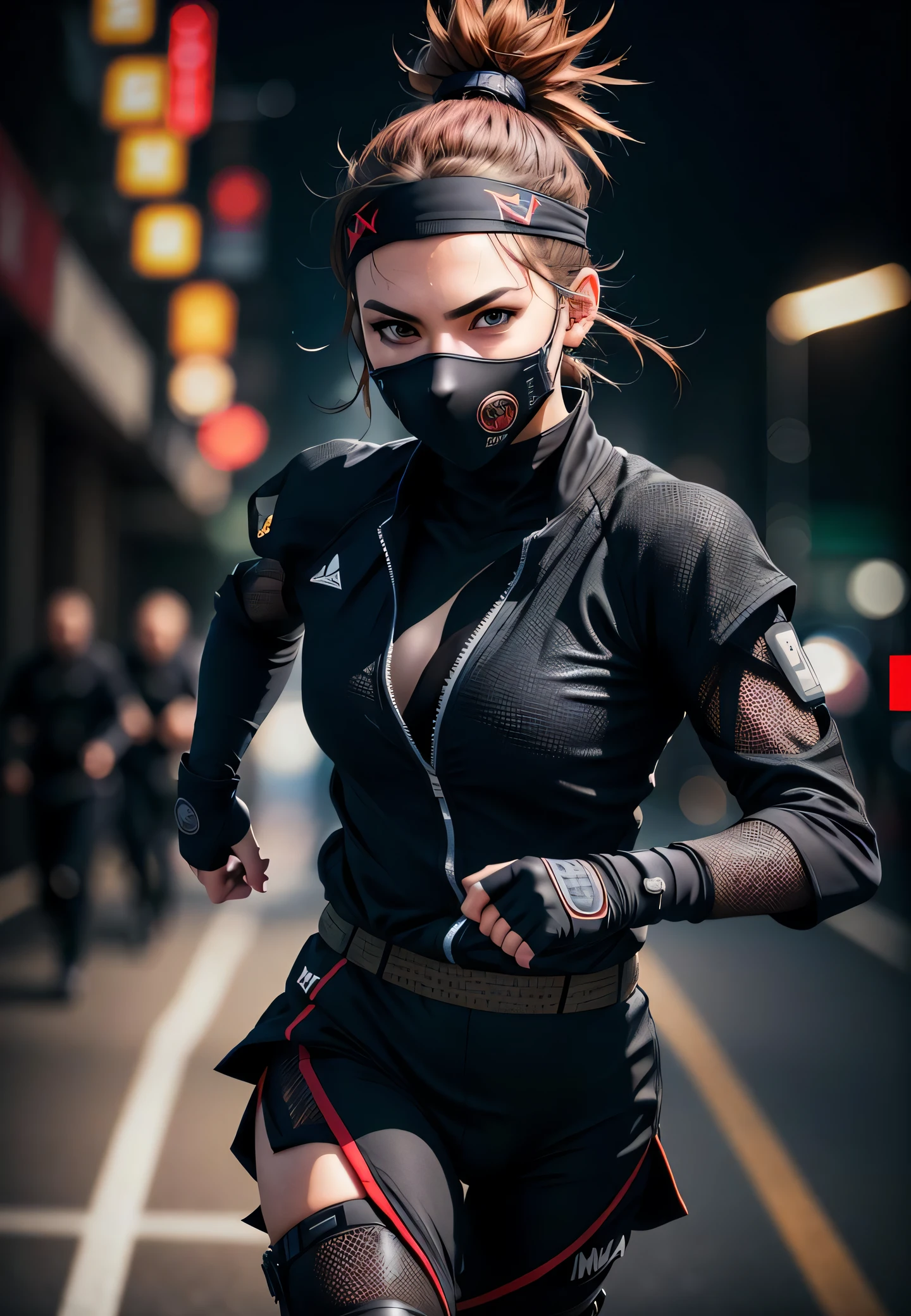 highres, shadows, absurdres, best_quality, ultra_detailed, 8k, extremely_clear, photograph, beautiful, sharp focus, hdr,
((running ninja)), textured clothing, (black background:1.)