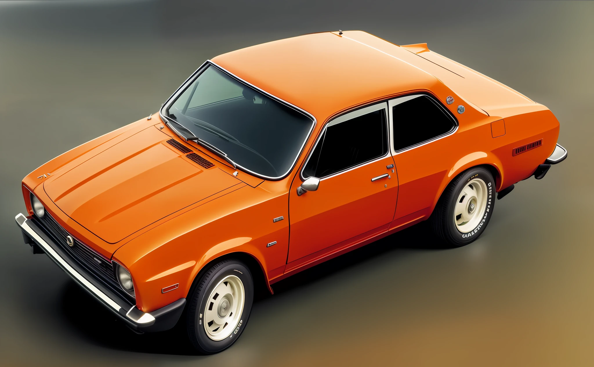 Ultra-realistic, 8k, photography, car Opel Kadett, 1970s, German manufacture, 2 round front headlights, 2-door sedan
